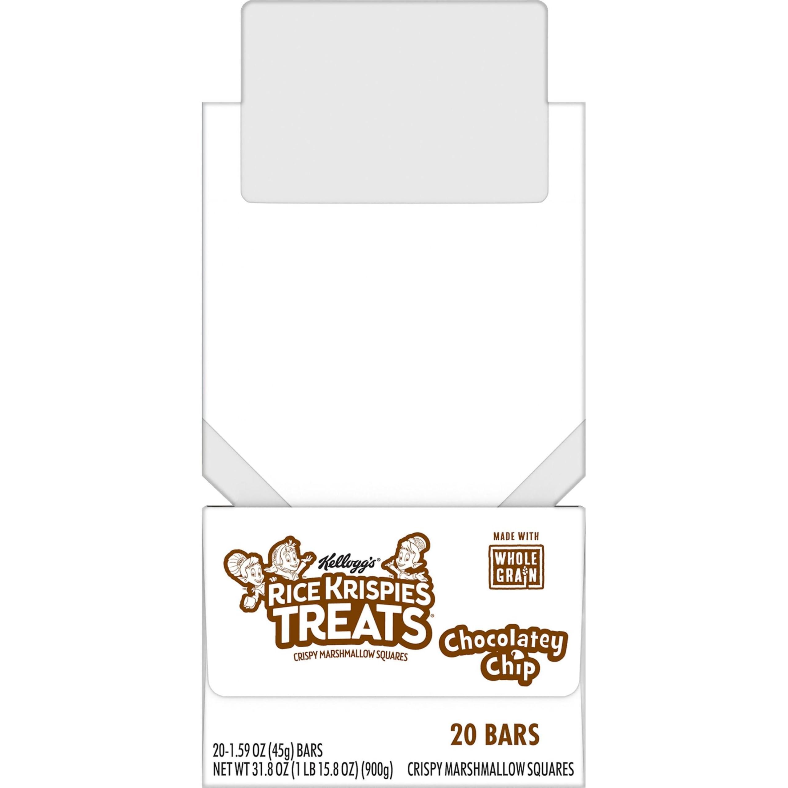 Rice Krispies Treats Marshmallow Snack Bars, Made with Whole Grain, Kids Snacks, Chocolatey Chip (80 Bars) - Image 7