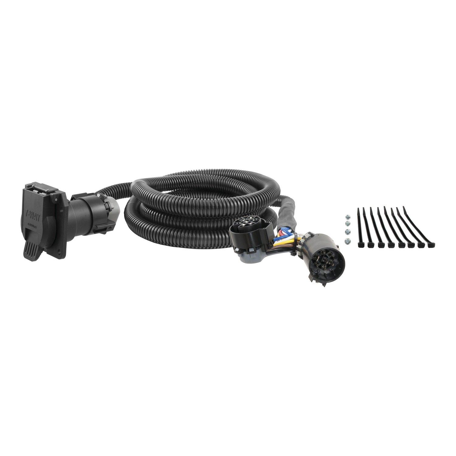 CURT 56070 7-Foot Vehicle-Side Truck Bed 7-Pin Trailer Wiring Harness Extension, Select Chevrolet, Dodge, Ford, GMC, Nissan, Ram, Toyota - Image 10