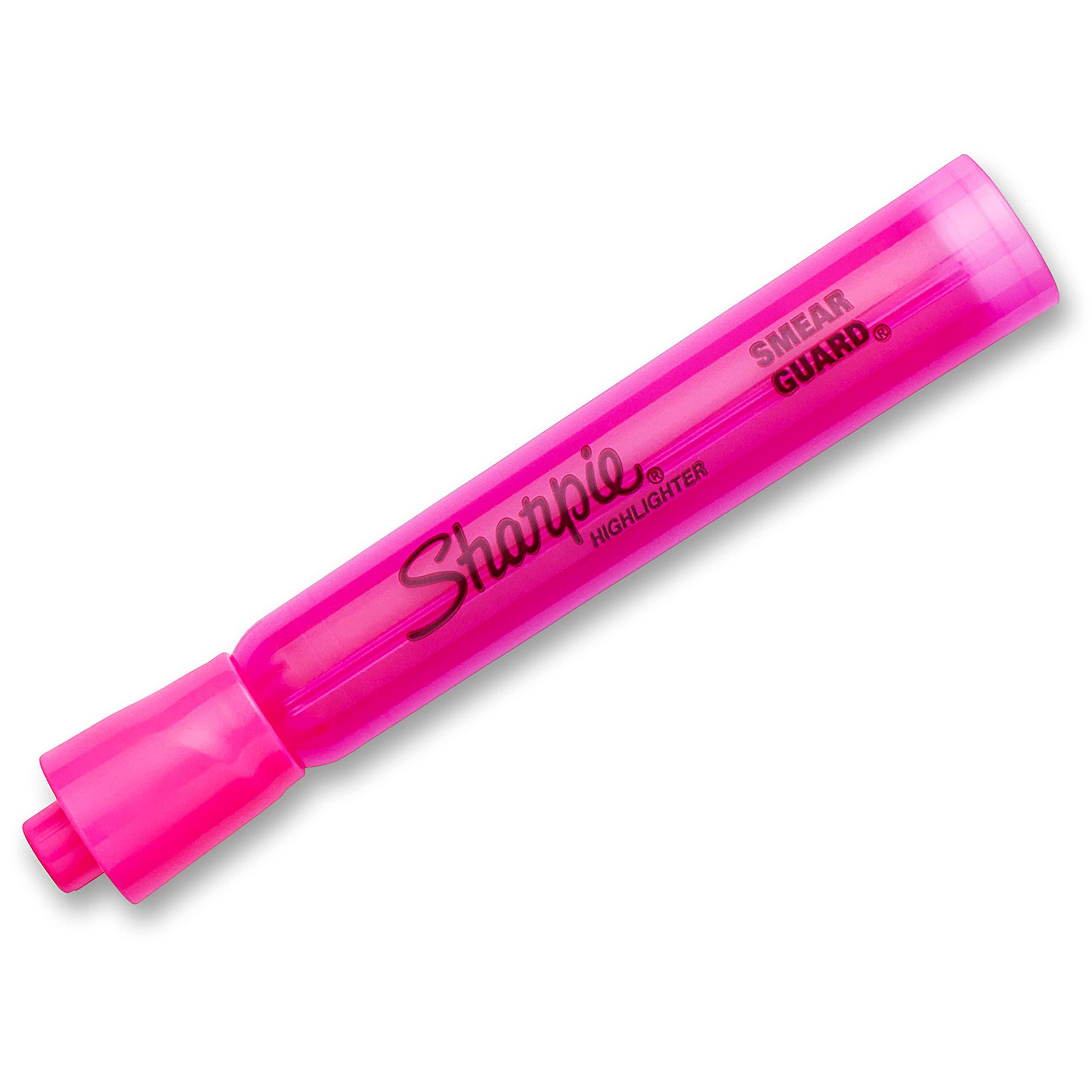 Sharpie Tank Style Highlighters Chisel Tip Fluorescent Pink Box of 12 - Image 2