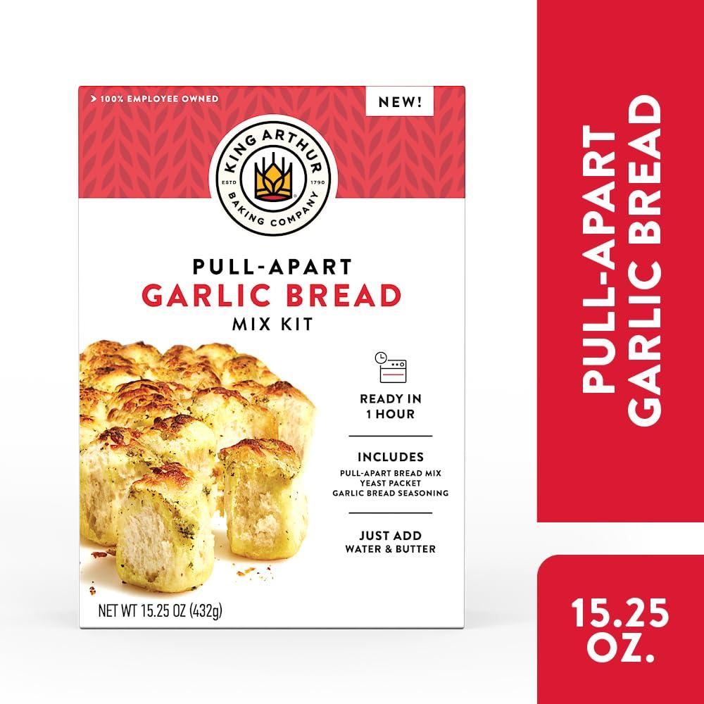 King Arthur Baking Company Pull-Apart Garlic Bread Mix Kit 15.25 oz., Baking Mix - Image 3
