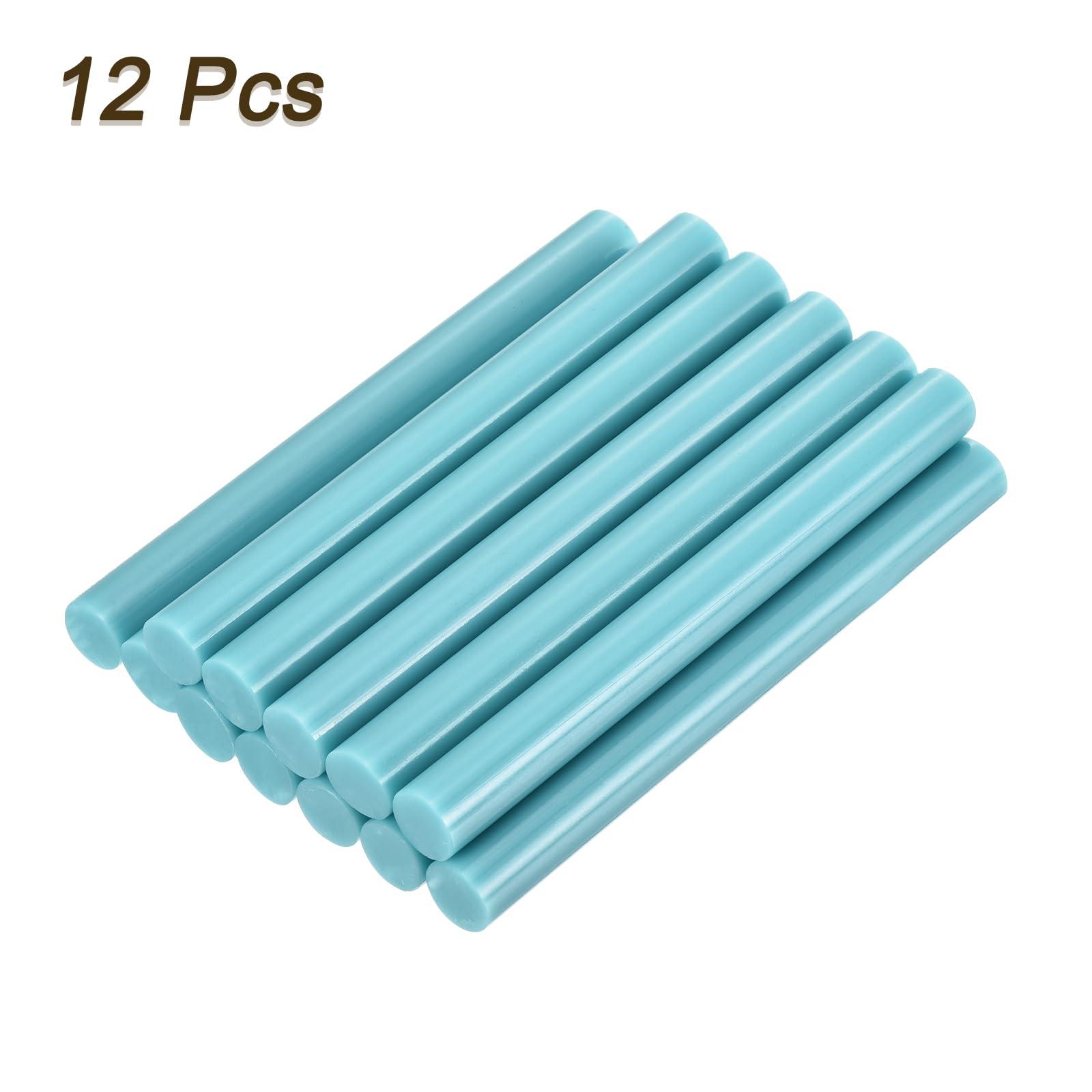 uxcell Mini Hot Glue Sticks for Glue Gun 11mm x 100mm Light Blue 12pcs - Image 3