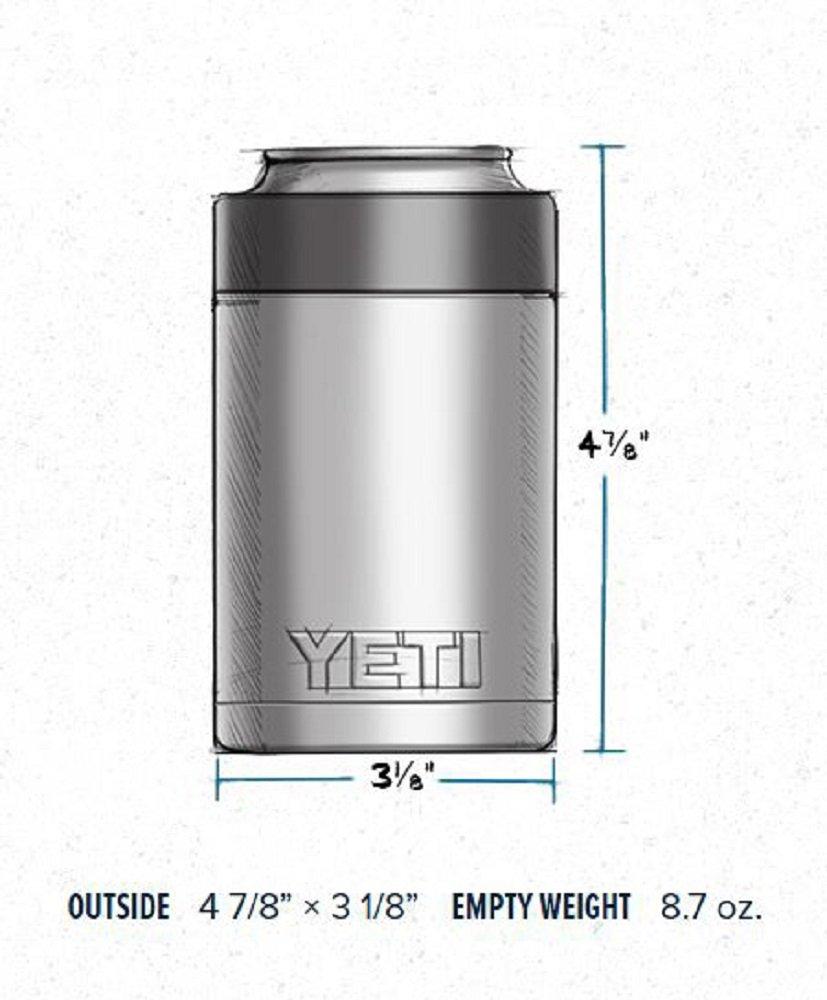 YETI Stainless Steel Rambler Colster Can and Bottle Holder Silver One Size,12 ounce - Image 3
