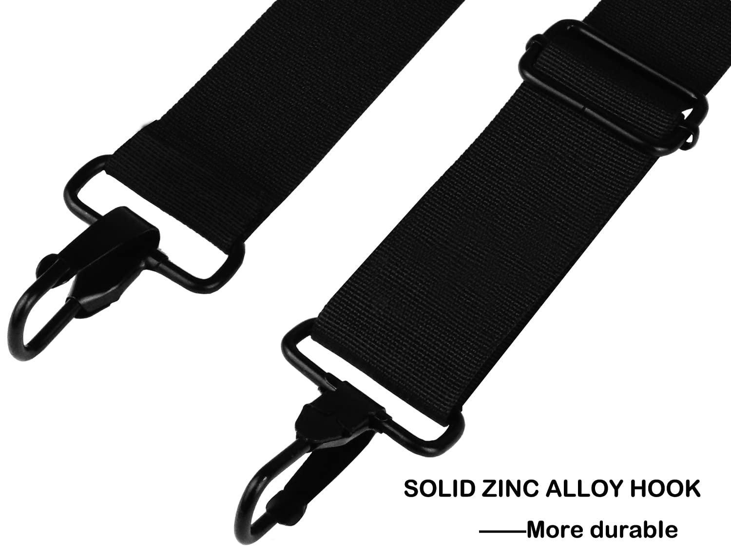 Universal Replacement Laptop Shoulder Strap, Durable 55" Adjustable Comfortable Belt with Metal Hooks for Briefcase, Computer Messenger Bag, Laptop Case Luggage/Duffel/Camera, (Black) - Image 3