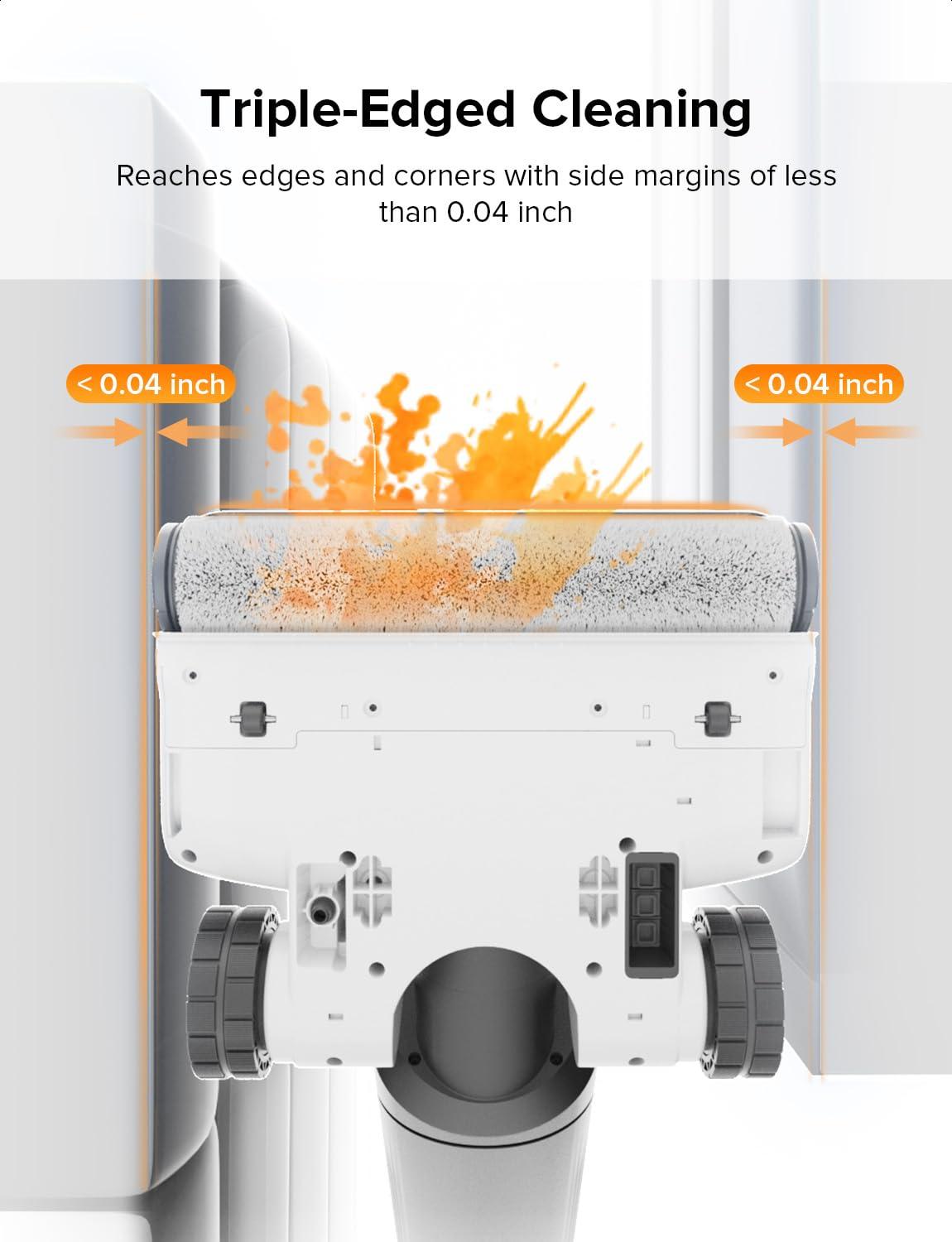 roborock Flexi Pro Wet Dry Vacuum Cleaner, Cordless Vacuum Mop with Hot Water Self-Cleaning and Hot Air Drying System, FlatReach, Edge-to-Edge Floor Cleaner with 17000Pa for Tiles and Hard Floors - Image 6