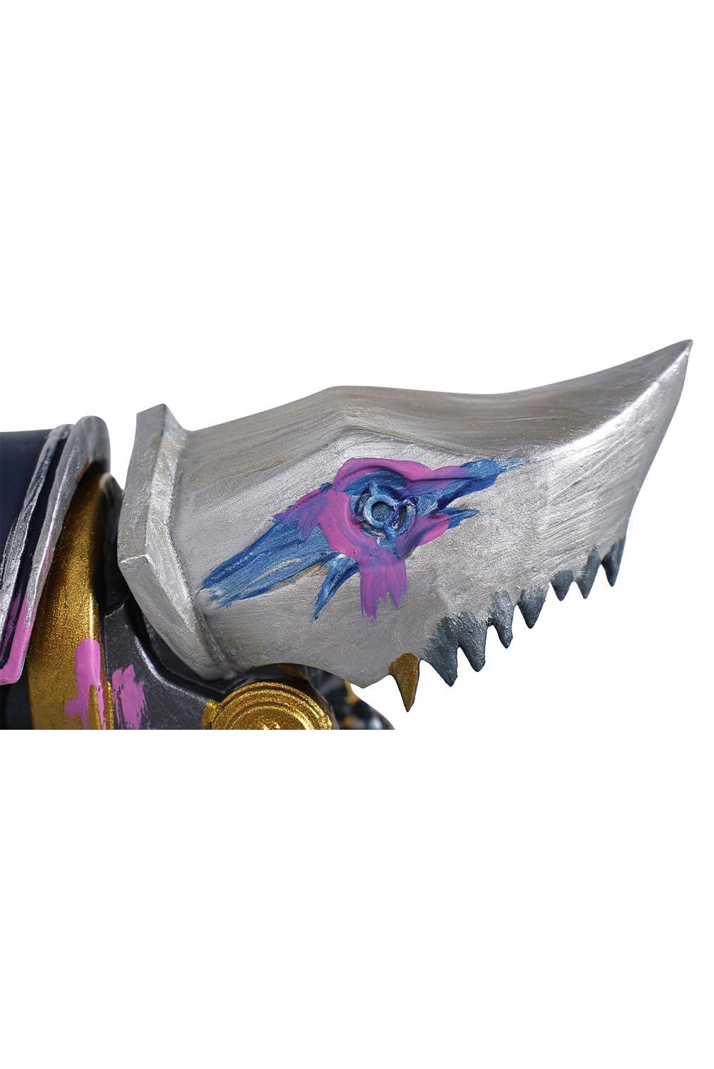 Vasojot Unisex Vi Jinx Powder Cosplay Shark Ornament Prop Jinx Costume Outfits Accessories Adult Halloween for Fans Blue - Image 4