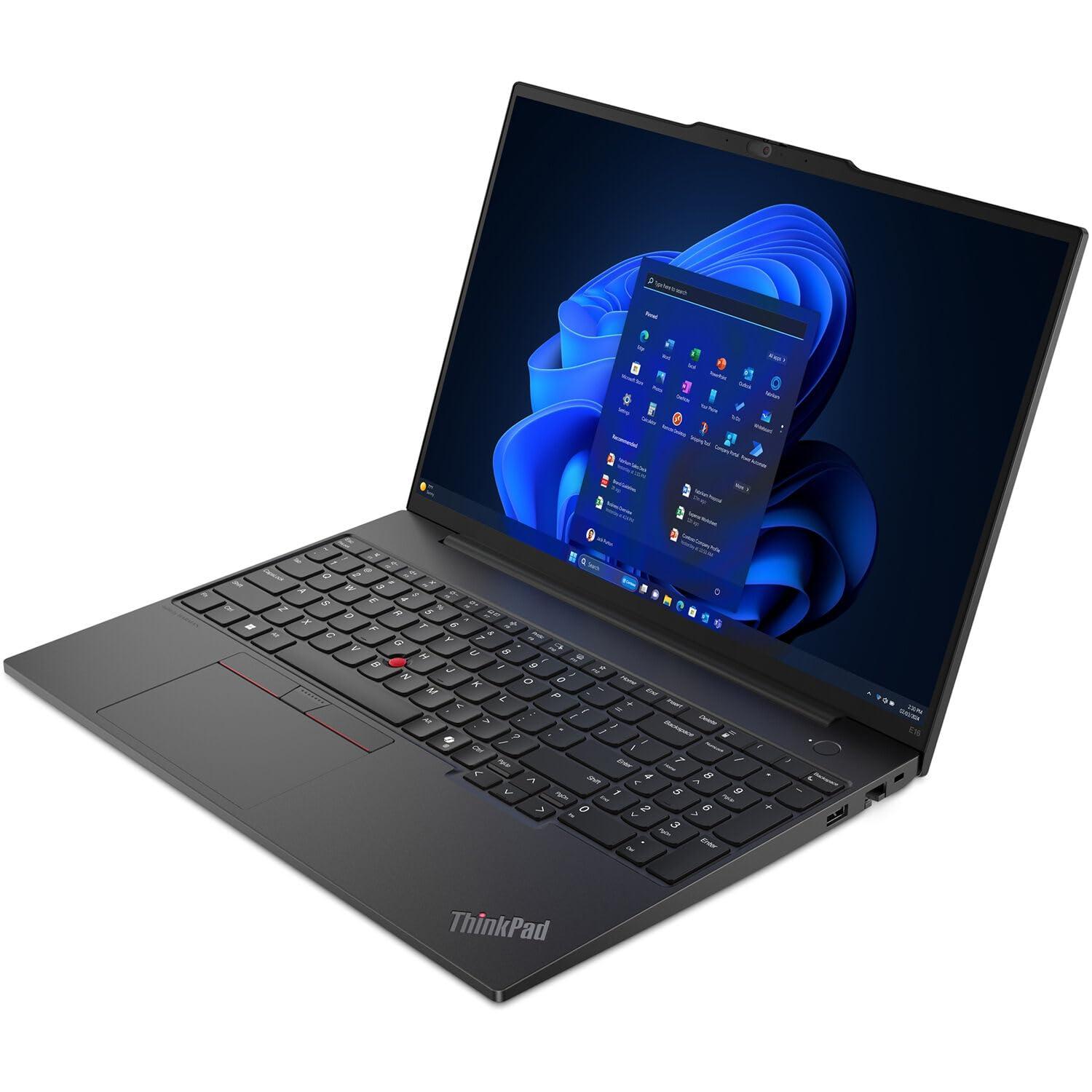 Lenovo ThinkPad E16 Gen 1 Business Laptop 16.0" WUXGA IPS Display 300 nits (AMD Ryzen 5 7530U 6-Core 2.00GHz, 16GB RAM, 512GB PCIe SSD, AMD Radeon, Backlit KYB, FP, WiFi 6, Win11Pro) w/Dockztorm Hub - Image 4