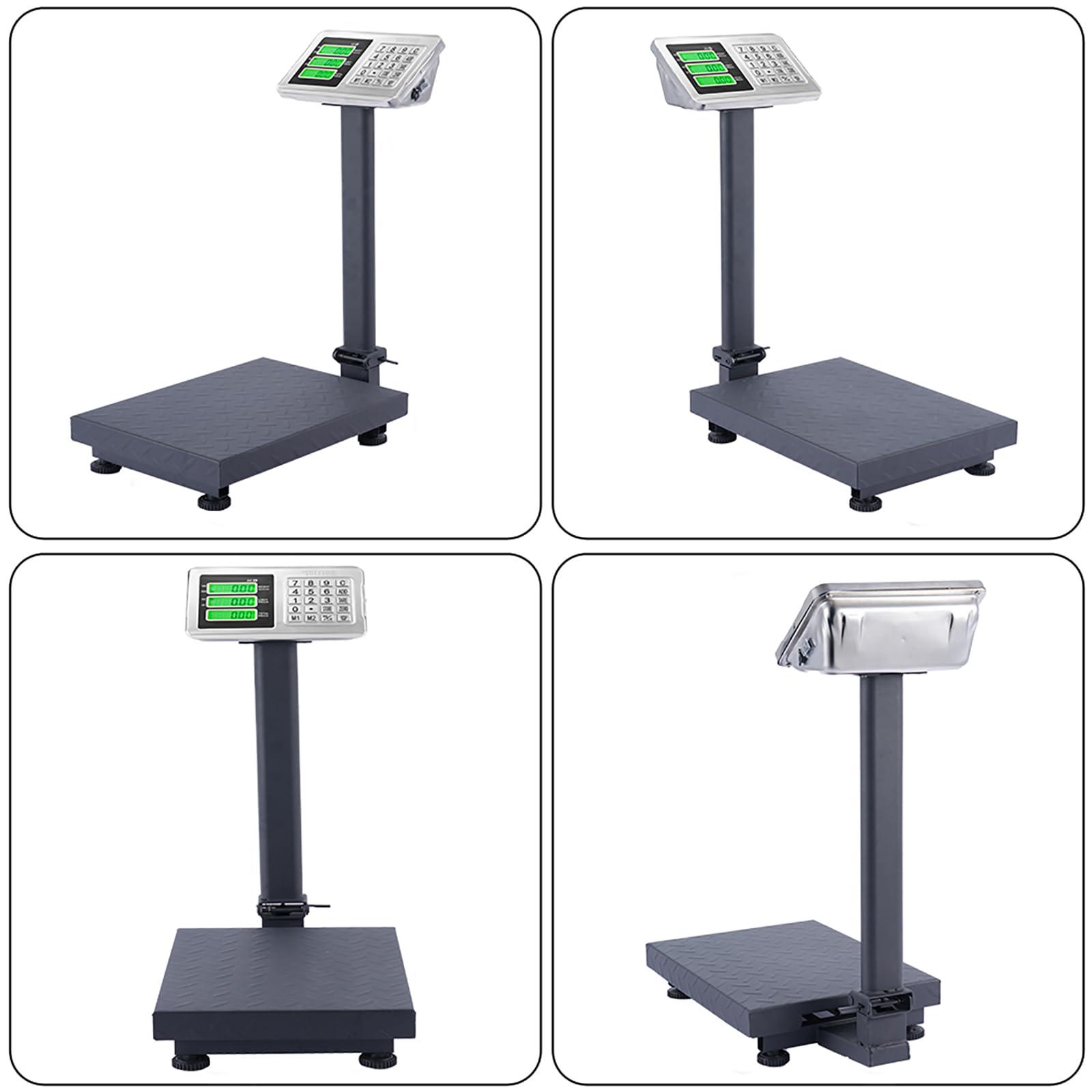 TUFFIOM 220lb Weight Electronic Platform Scale,Digital Floor Heavy Duty Folding Scales,Stainless Steel High-Definition LCD Display, Perfect for Postal Luggage Shipping Mailing Package Price Computing - Image 9