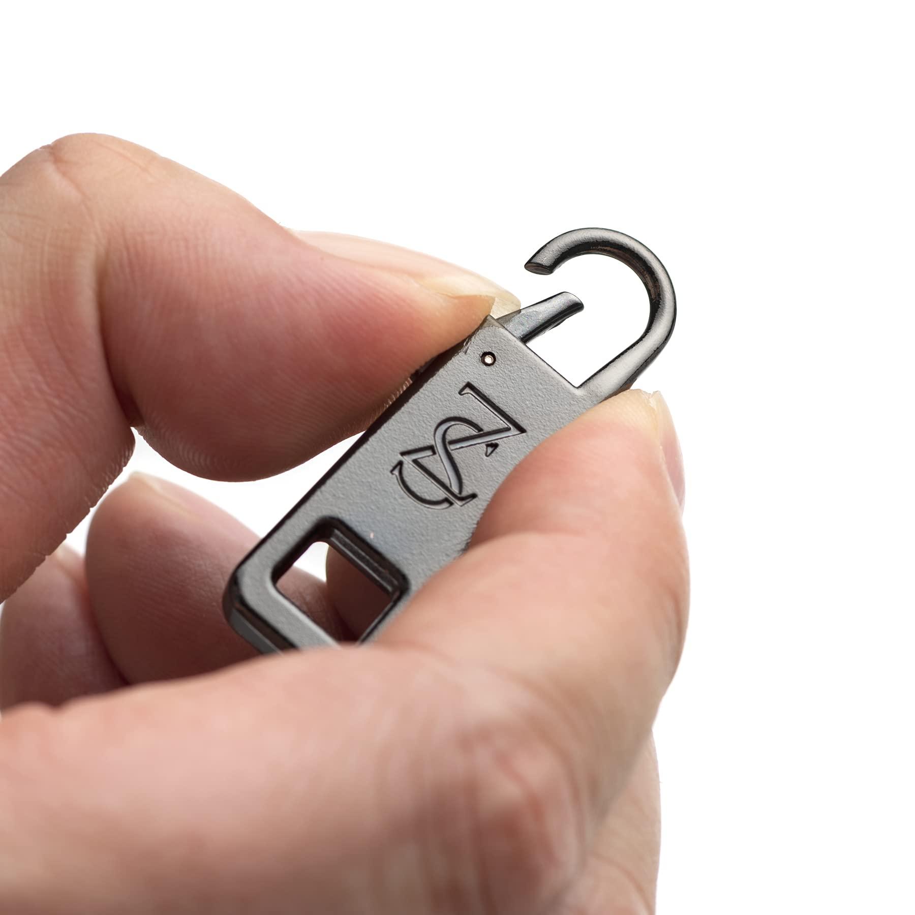 Zpsolution Luggage Zipper Pull Replacement - Heavy Duty Detachable Zipper Pullers Repair for Suitcases Easy to Use Larger Stronger - Image 2