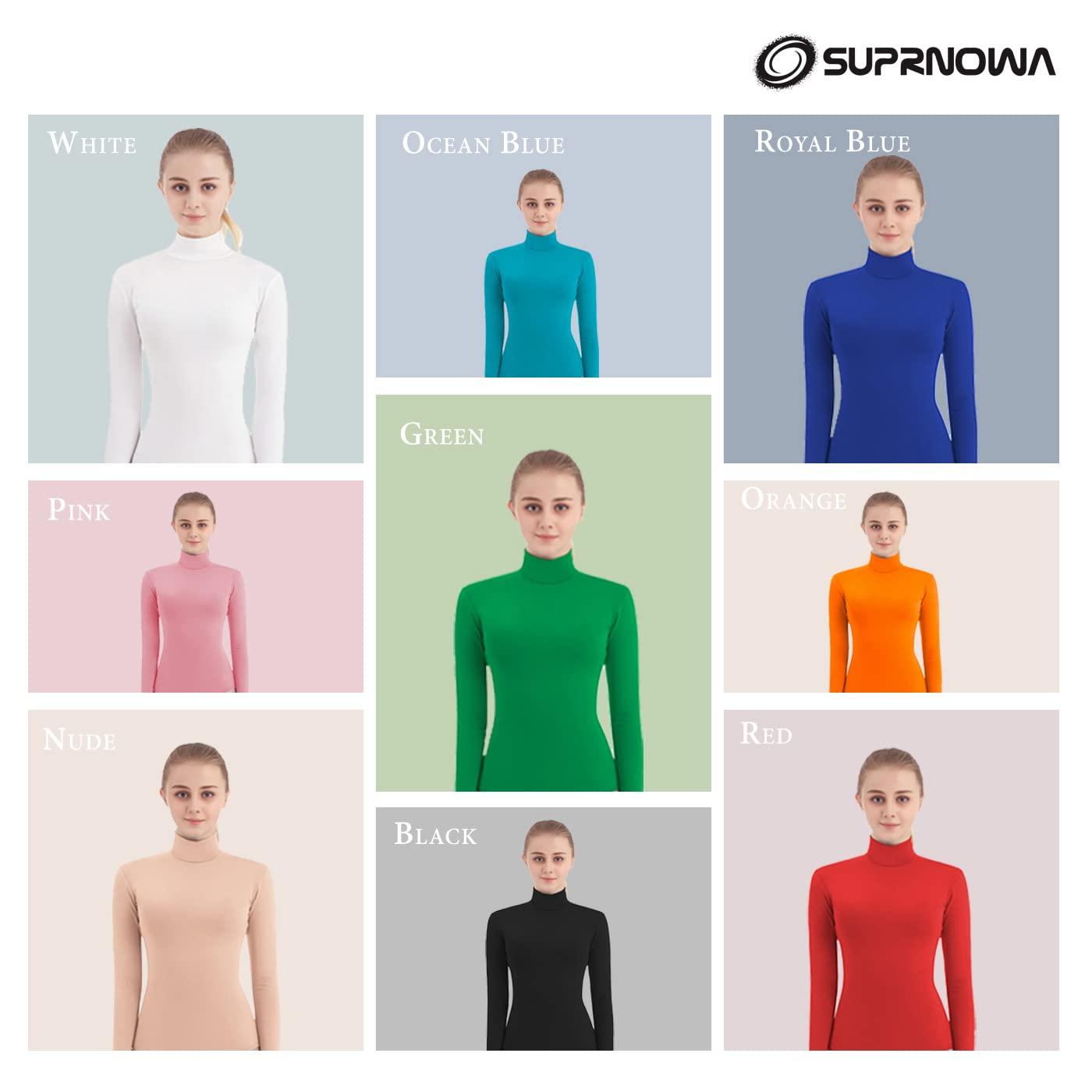 SUPRNOWA Full Body Unitard Turtleneck Spandex Footed/Footless Long Sleeve Unisex - Image 3