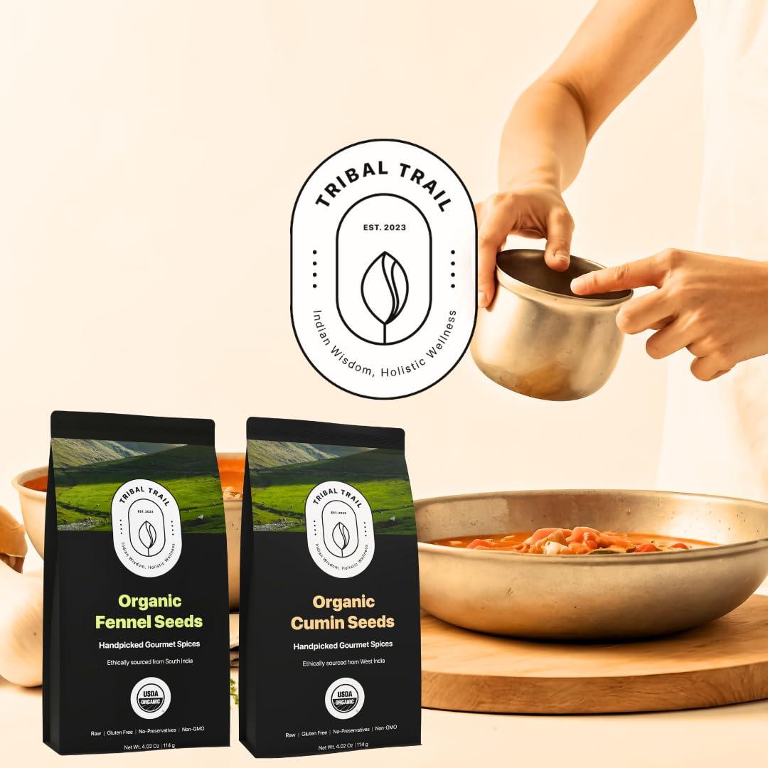 Tribal Trail Cumin Seeds Whole Organic | 4.02 oz | USDA Organic & Non-GMO | Indian Origin | Recyclable Kraft Bags | Best for Cooking, Seasoning & Spice Blends - Image 8