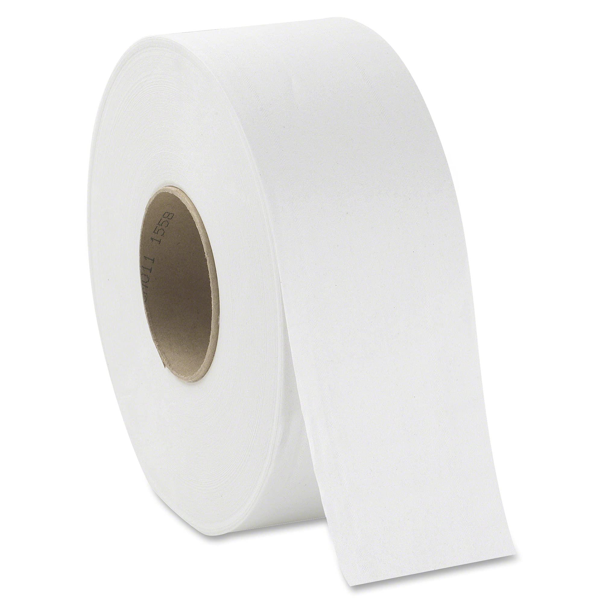 PACIFIC BLUE BASIC® JUMBO JR. 2-PLY HIGH-CAPACITY TOILET PAPER, WHITE, 8 ROLLS PER CASE