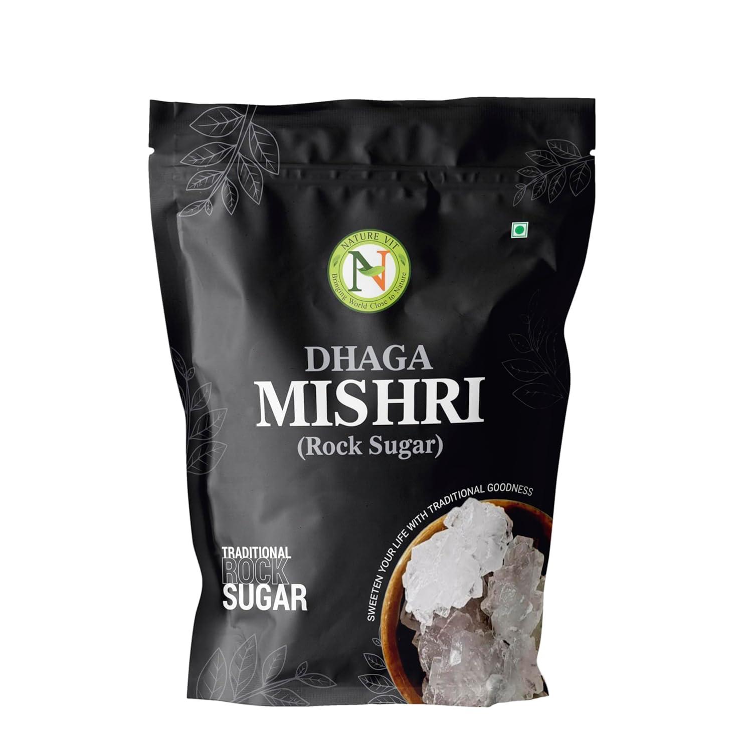 Dhaga Mishri, 900g | Rock Sugar | Pure Thread Crystal | Thread Mishri | Mishri Crystal