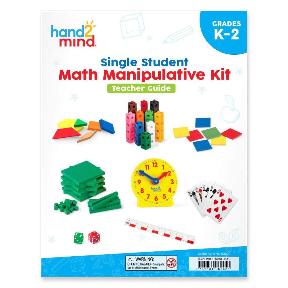 hand2mind Individual Student Manipulative Kit for Kids Ages 5-7, Individual Practice for Kids at Home Or Classroom, Easy to Follow Guide, Math Manipulative Supplies, Homeschool Supplies (Set of 12) - Image 2