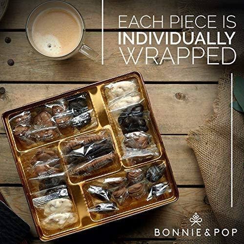 Chocolate Gift Basket, Candy Food Arrangement Platter, Gourmet Snack Box, Holiday Present Idea, Corporate Him & Her, Men Women Sympathy Family Parties & Get Well- Bonnie & Pop - Image 3