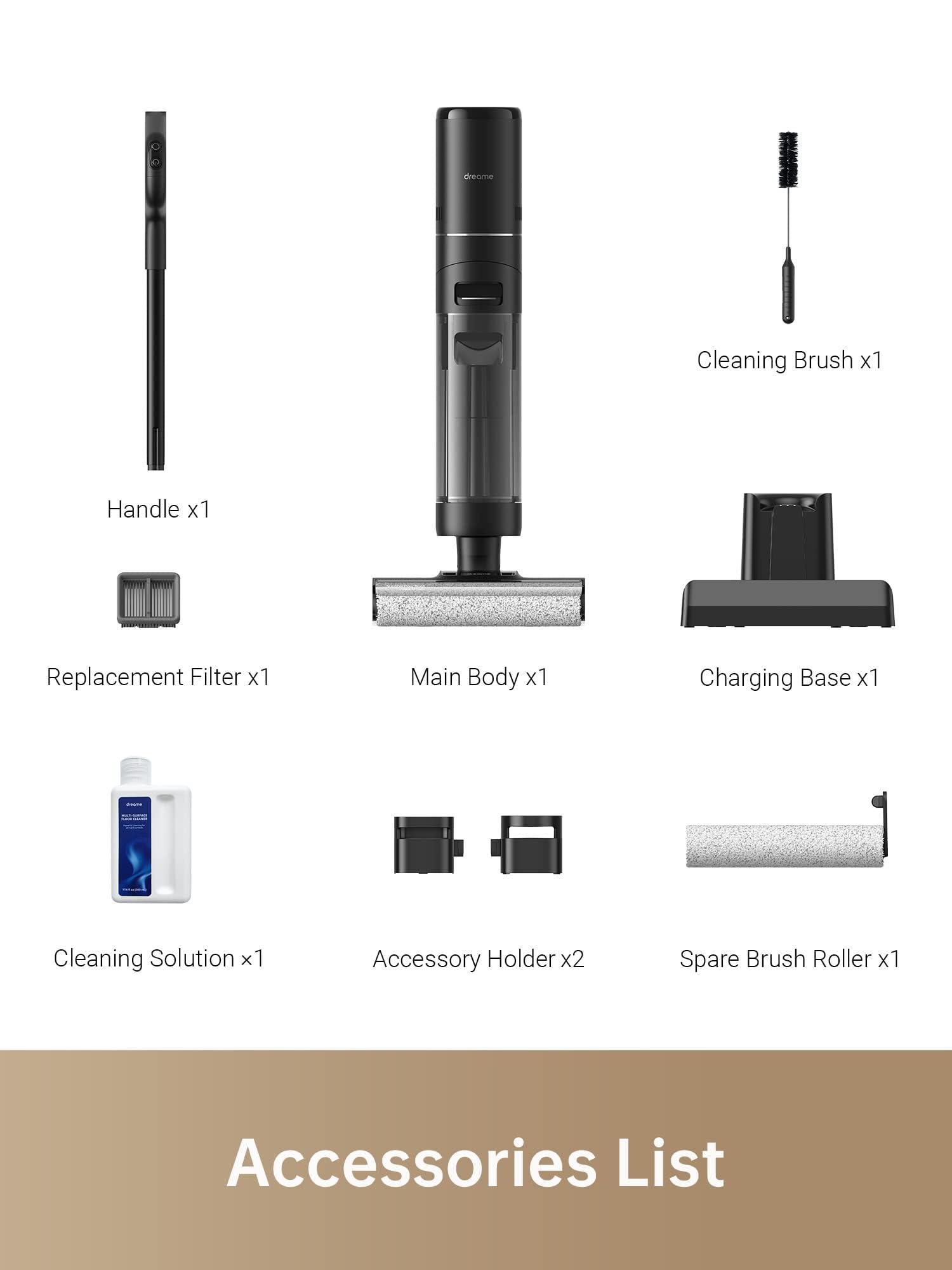DREAME H12 PRO Wet Dry Vacuum Cleaner, Cordless Vacuum Mop All in One, Smart Floor Cleaner for Hard Floor, One-Step Edge to Edge Cleaning with Hot Air Drying - Image 7