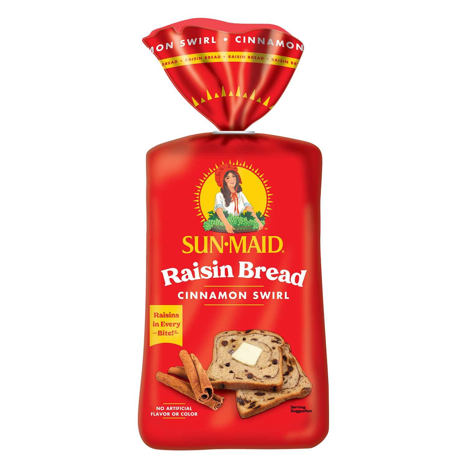 Sun-Maid Cinnamon Swirl Raisin Bread, Cinnamon Raisin Bread, 16 oz Loaf