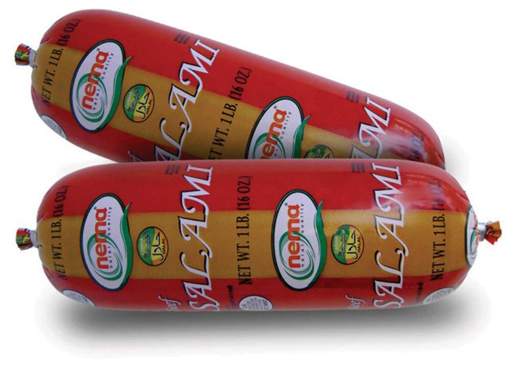 Nema Halal Beef Salami 1lb - Image 1
