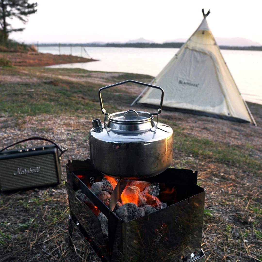 Fire-Maple Antarcti Portable 1 Liter Lightweight Stainless Steel Camping Kettle | Durable and Portable Camp Tea Pot | Ideal for Bushcraft and Outdoor Campfire Use - Image 7
