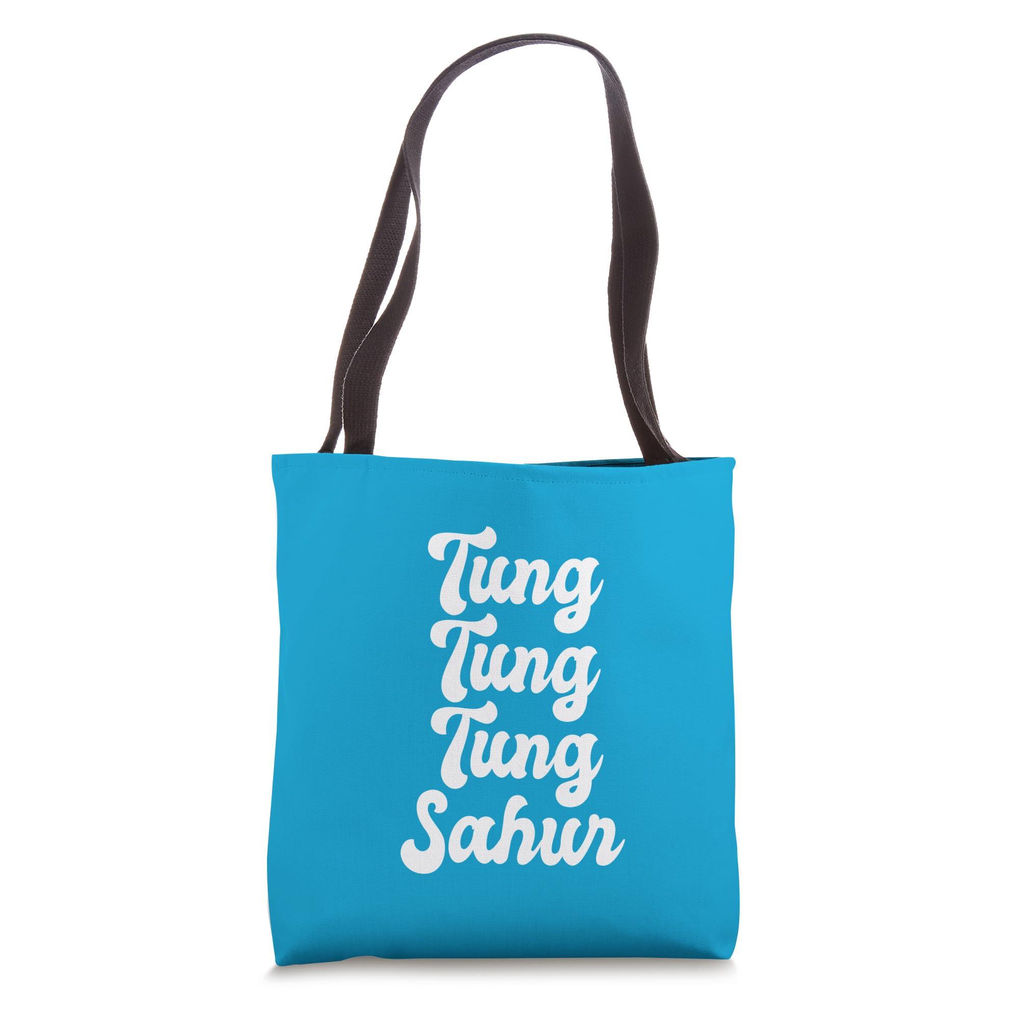 Tung Tung Tung Sahur Meme Viral Joke Drum Beat Wooden Log Tote Bag