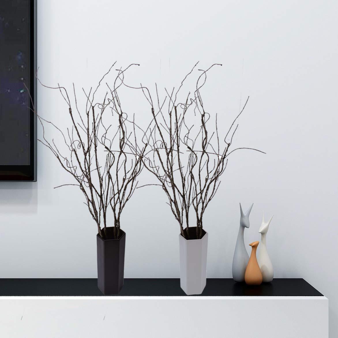 FeiLix 10PCS Lifelike Curly Willow Branches Decorative Dried Artificial Twigs, 30.7 Inches Fake Bendable Sticks Vintage Vines/Stems DIY Greenery Plants Craft Vases Home Garden Hotel Farmhouse Decor - Image 2
