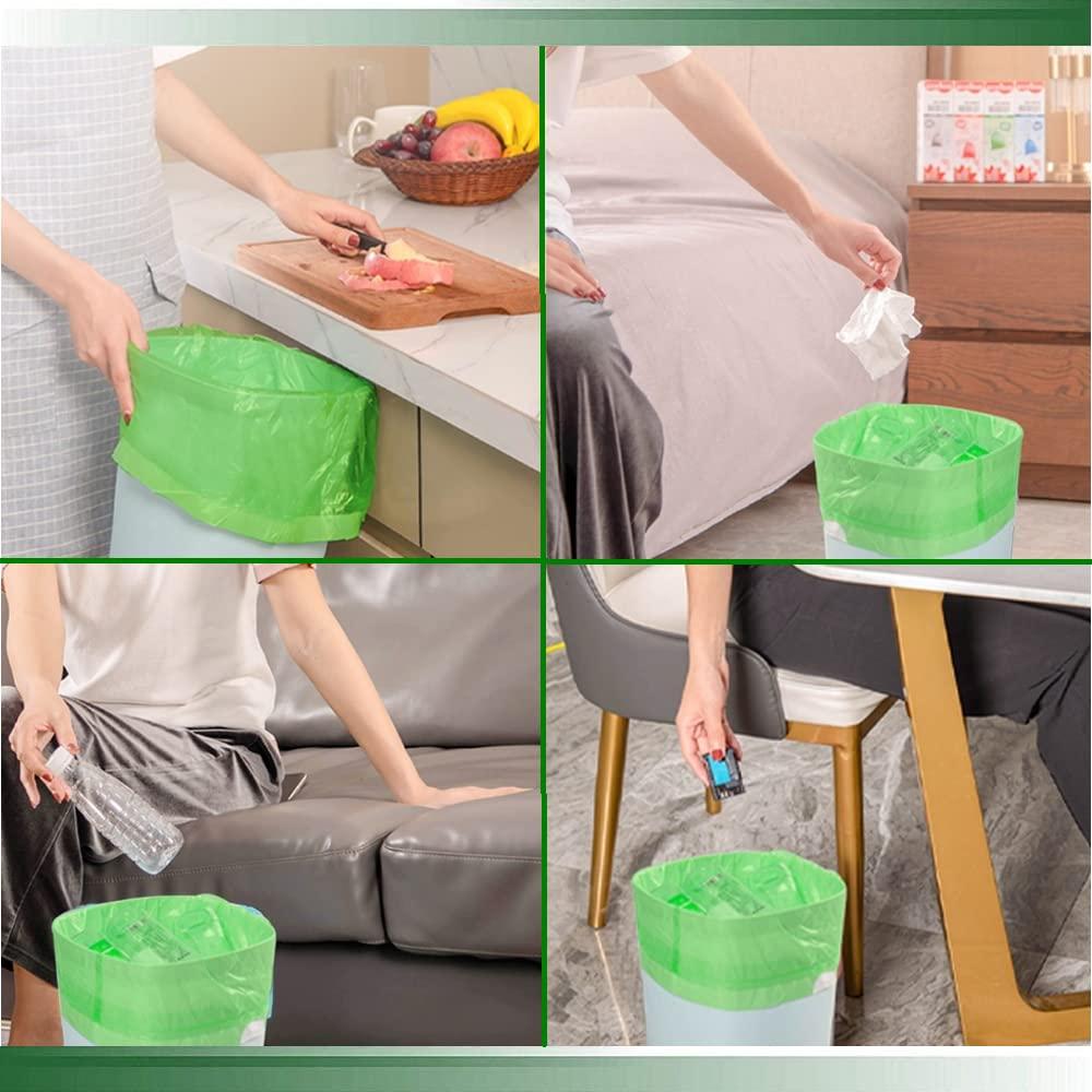 iDemaya Medium Compostable Trash Bags, Biodegradable 8 Gallon Garbage Bags, Recycling Degradable Unscented Rubbish Bags for Kitchen Bathroom Office Car Pet Wastebasket (Green) - Image 6