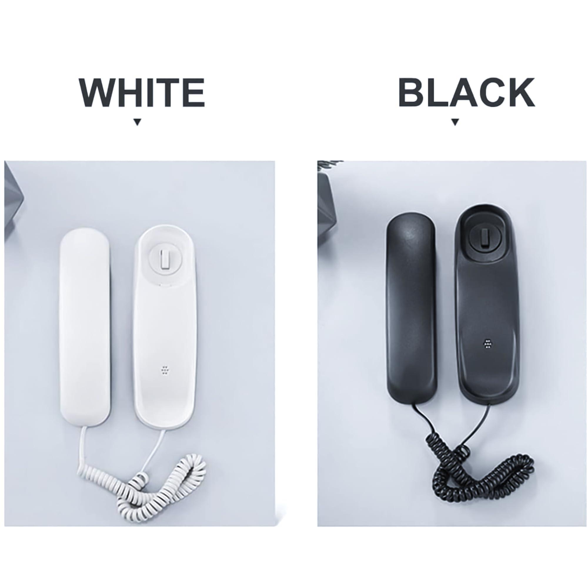 Corded Phone for Home, Durable landline Phone with Large Buttons for Seniors, Versatile Mini Phone for The Home, Office, and More(White) - Image 8