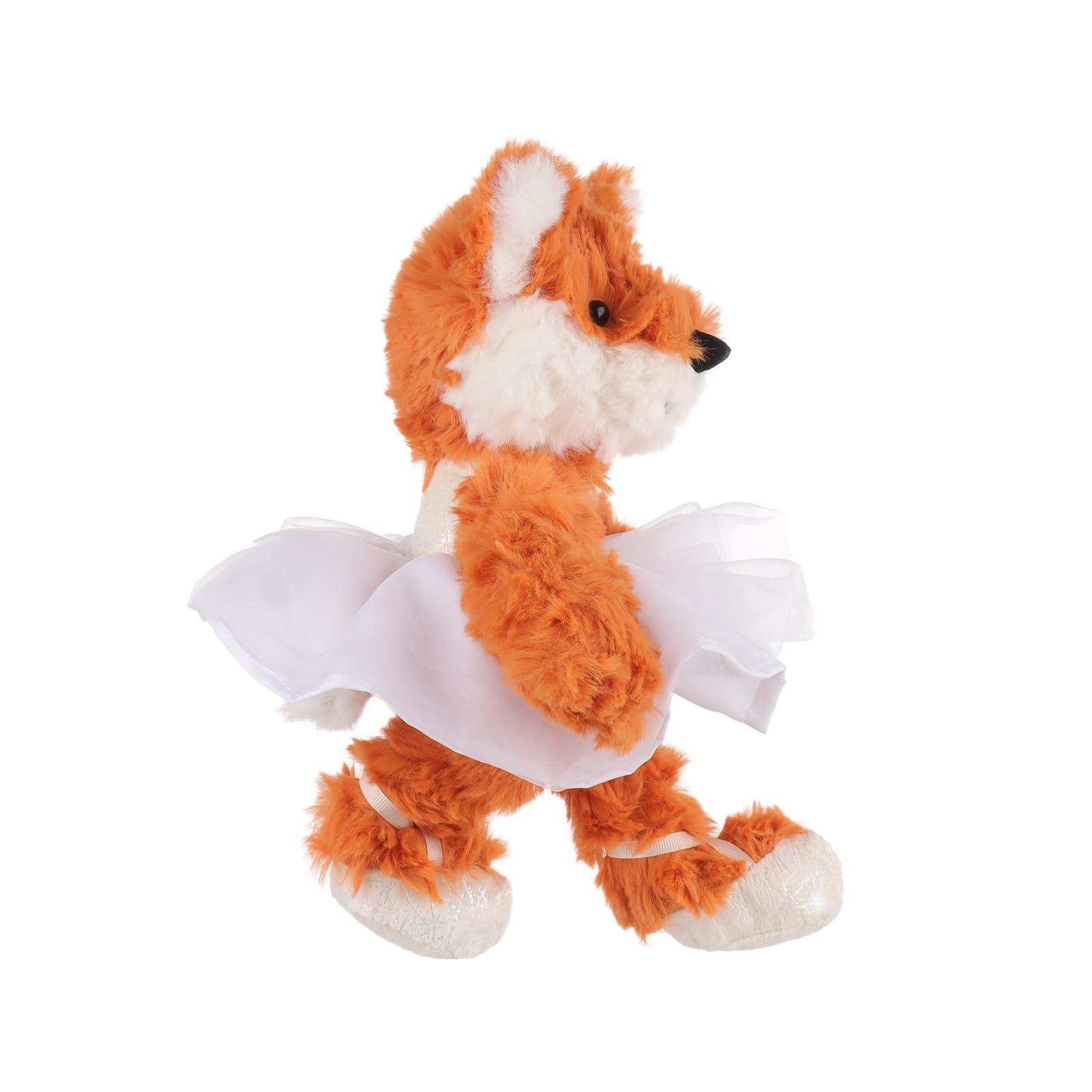 Apricot Lamb Ballet Fox Stuffed Animals for Kids, Soft Cute Plush Toys for Baby Girl and Boy, Fluffy Ballet Fox 6.7 Inches - Image 4