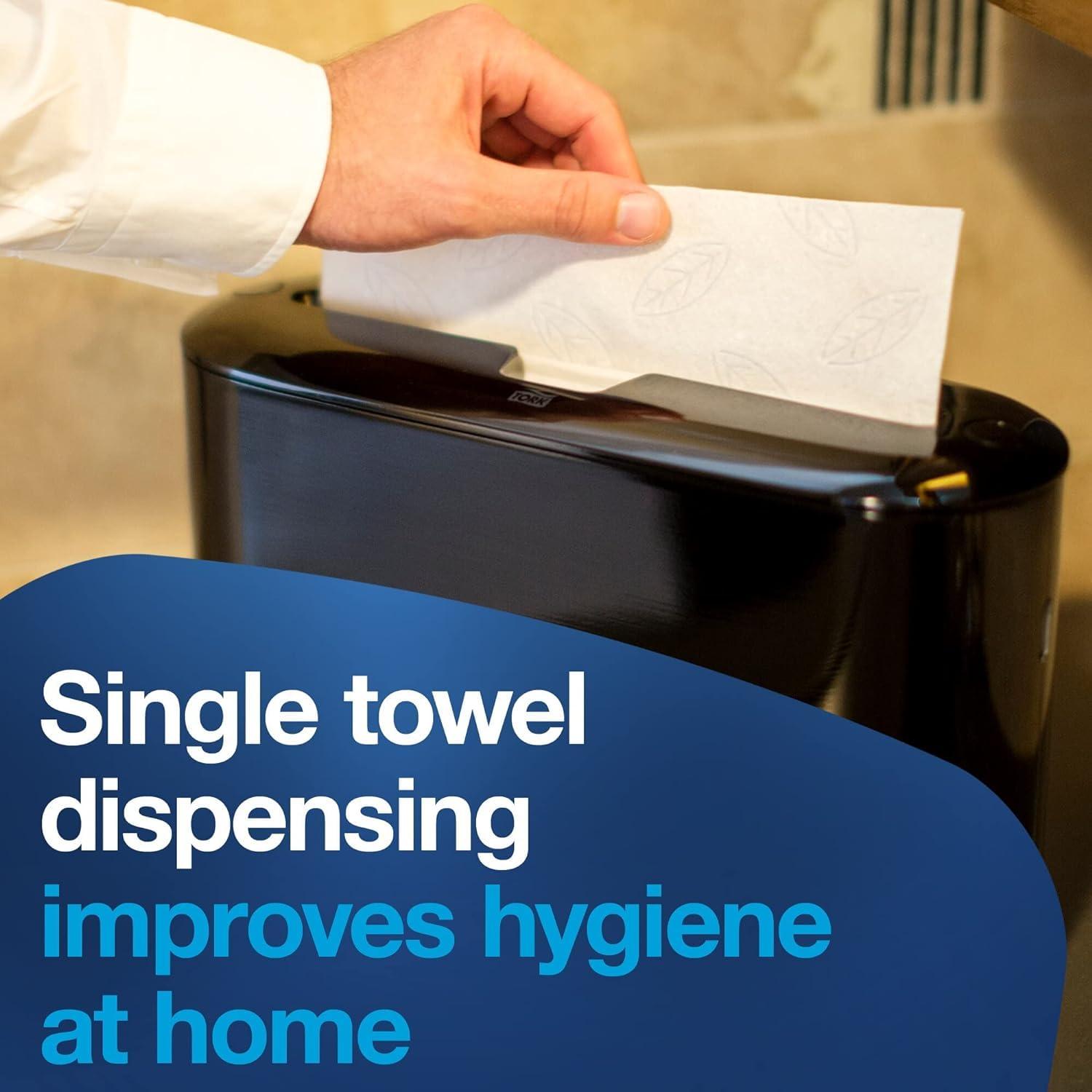 Tork Xpress Paper Towel Dispenser, Black, Single-Dispensing, Compatible with H2 Refills, Space-Saving Design (302028) - Image 7