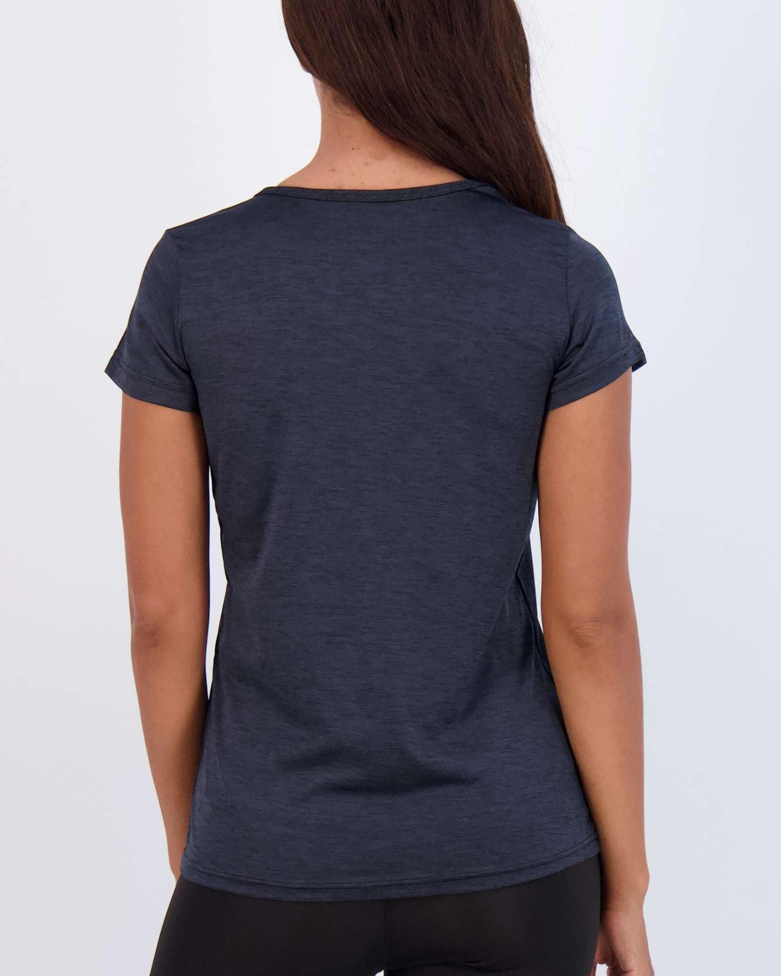 Real Essentials 5 Pack: Women's Short Sleeve V-Neck Activewear T-Shirt Dry-Fit Wicking Yoga Top (Available in Plus) - Image 4