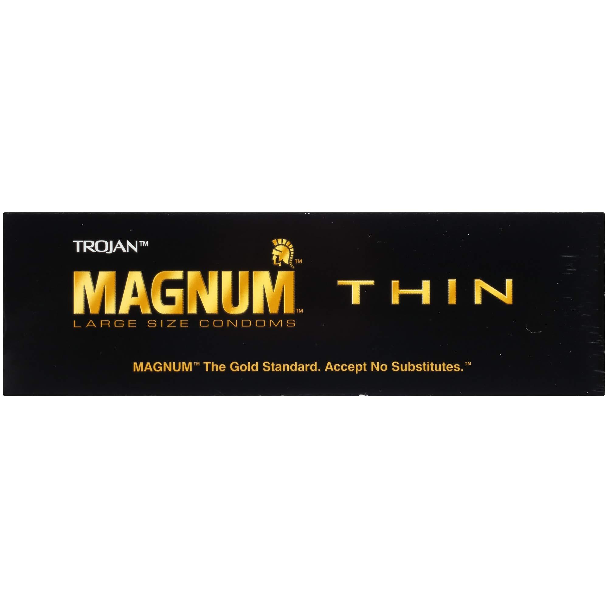 Trojan Magnum Thin Large Size Lubricated Condoms - 12 Count (Pack of 1) - Image 14