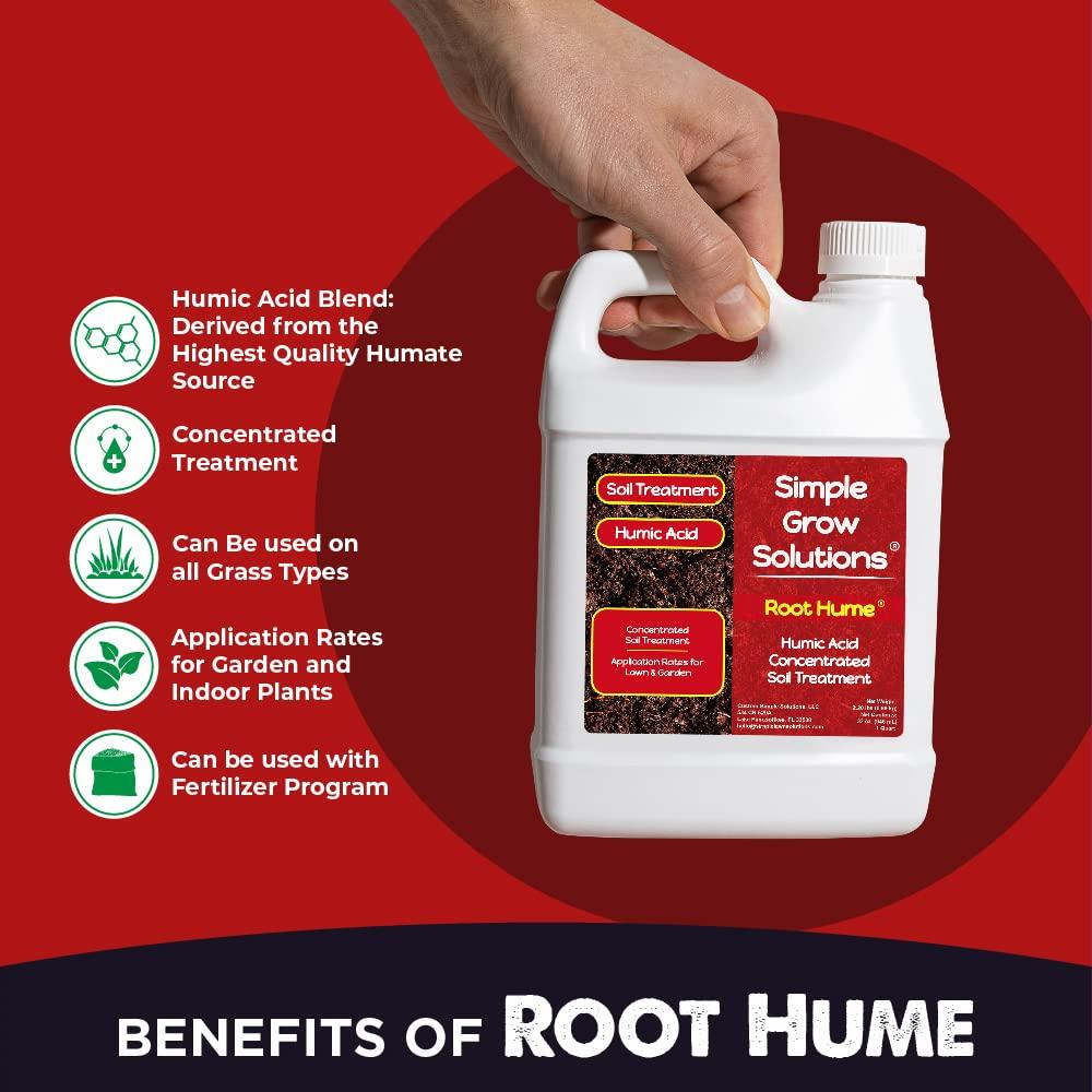 Raw Organic Soil Conditioner- Root Hume- Simple Grow Solutions- Natural Plant & Lawn Treatment- Nutrient Food Enhancer- Concentrated Liquid Humic - Grass, Tomatoes, Citrus, Flowers, Vegetables - Image 2