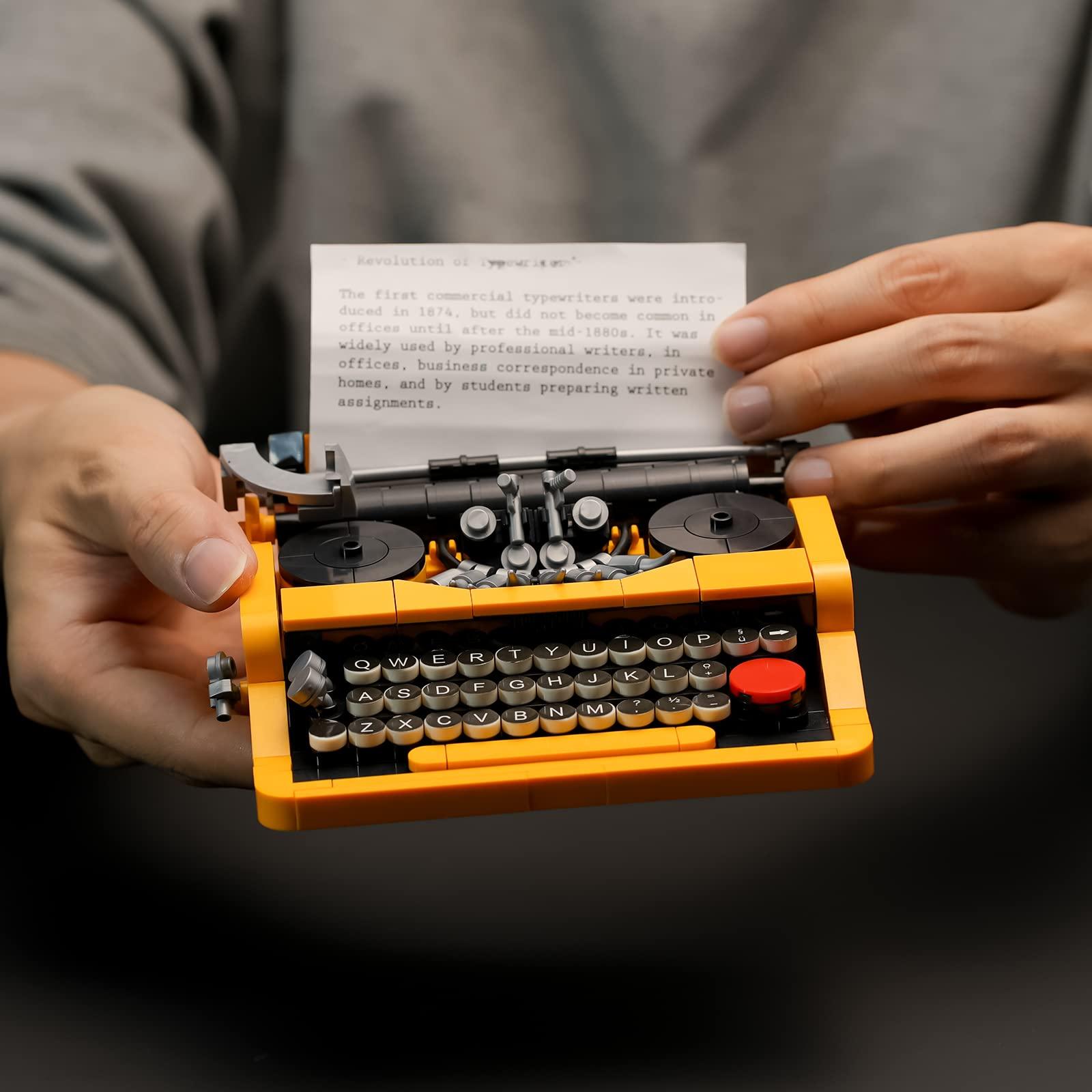 ENJBRICK Typewriter Building Set Compatible with Lego for Adults,Ideas Cute Building Toys for Girls 8-14 Years,Christmas Toys for Kids - Image 4