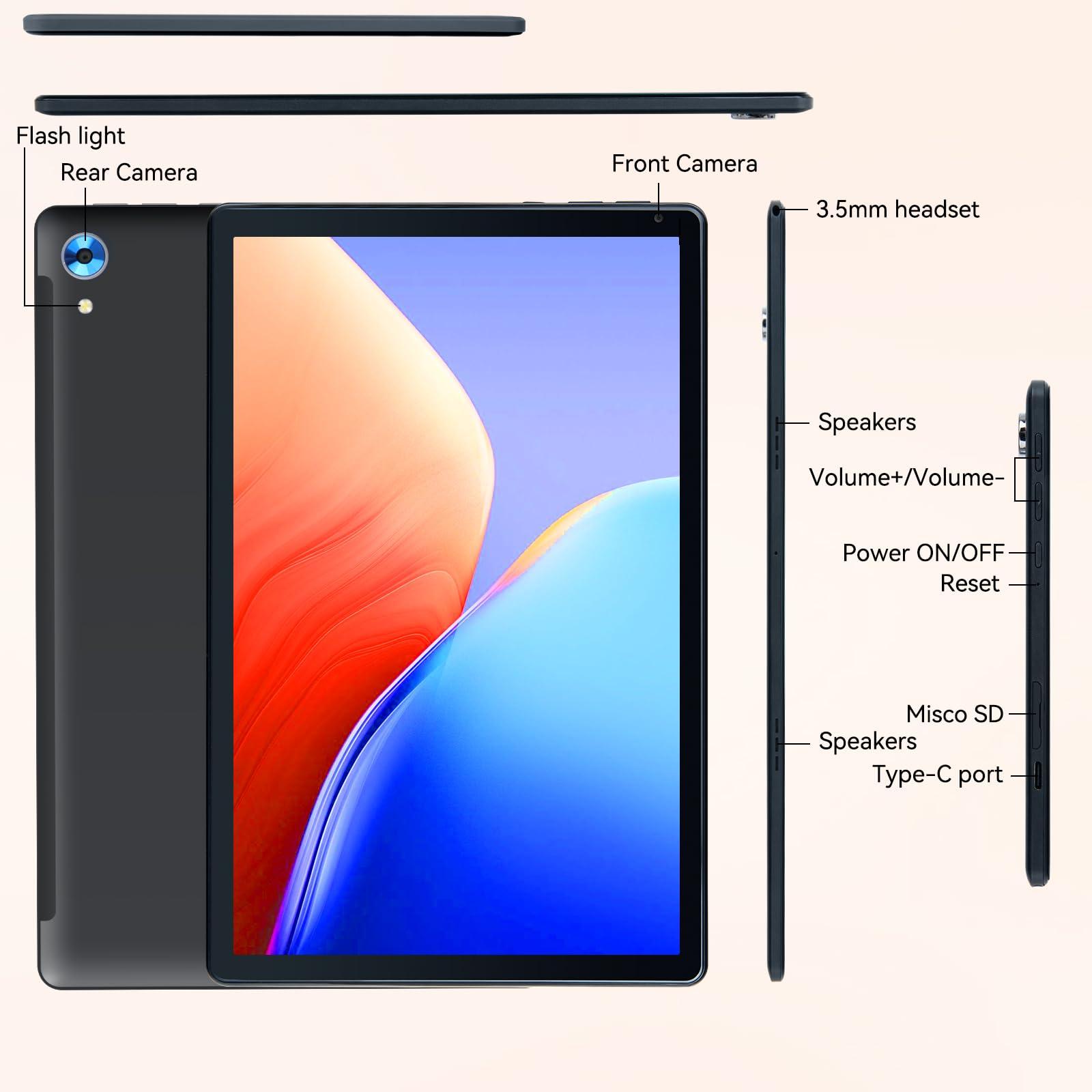 Tablet,10.1" Android Tablet with Octa-core Processor 10GB RAM 128GB ROM HD IPS Touchscreen 8H Battery, Wi-Fi 6, BT 5.0, Dual Camera, Google Tablets 2025 - Image 8