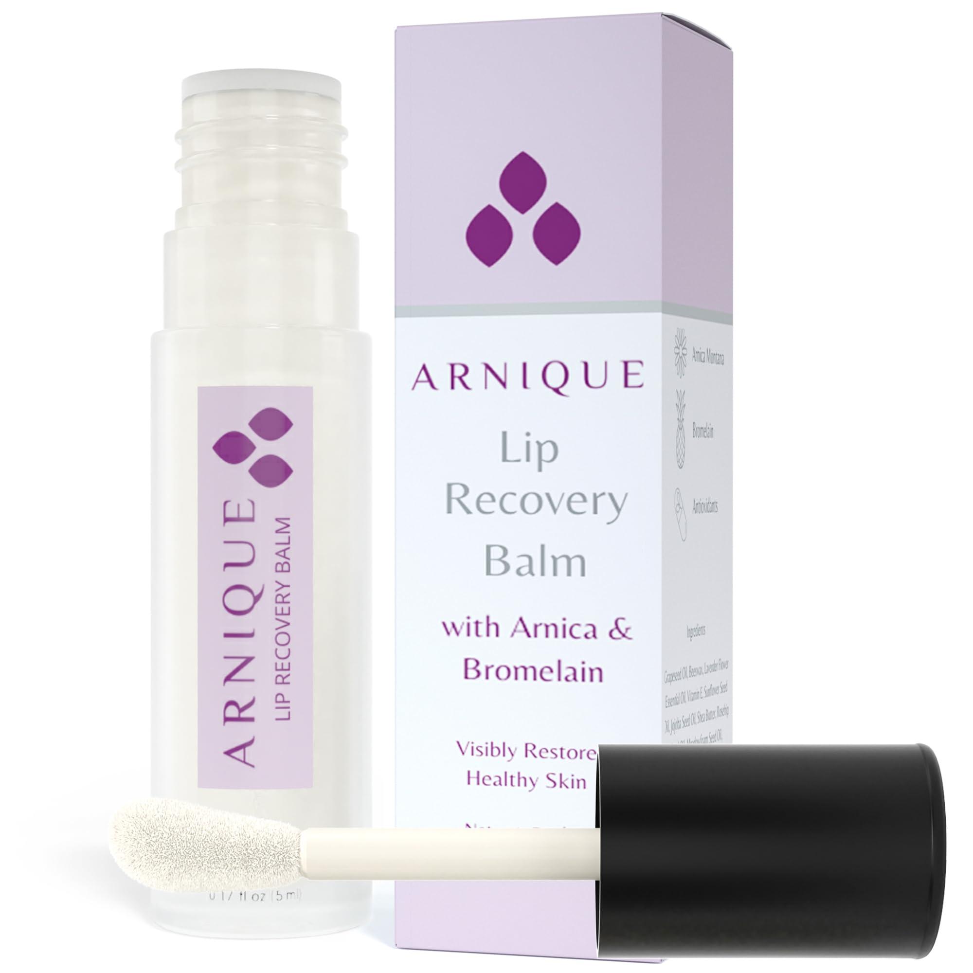 Arnique Arnica Lip Balm - Lip Filler Aftercare with Arnica Montana and Bromelain, Topical Bruise Balm Masque for Lip Flip Injections and Implant Surgery to aide with Bruising, Swelling and Redness