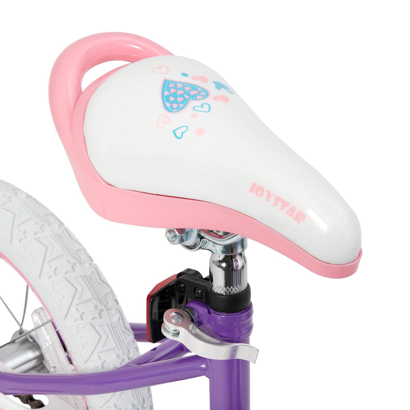 JOYSTAR Angel Girls Bike for Toddlers and Kids Ages 2-13 Years Old, 12 14 16 18 20 Inch Kids Bike with Training Wheels & Basket, 20 24 Inch Girls Bicycle with Handbrake & Kickstand - Image 7
