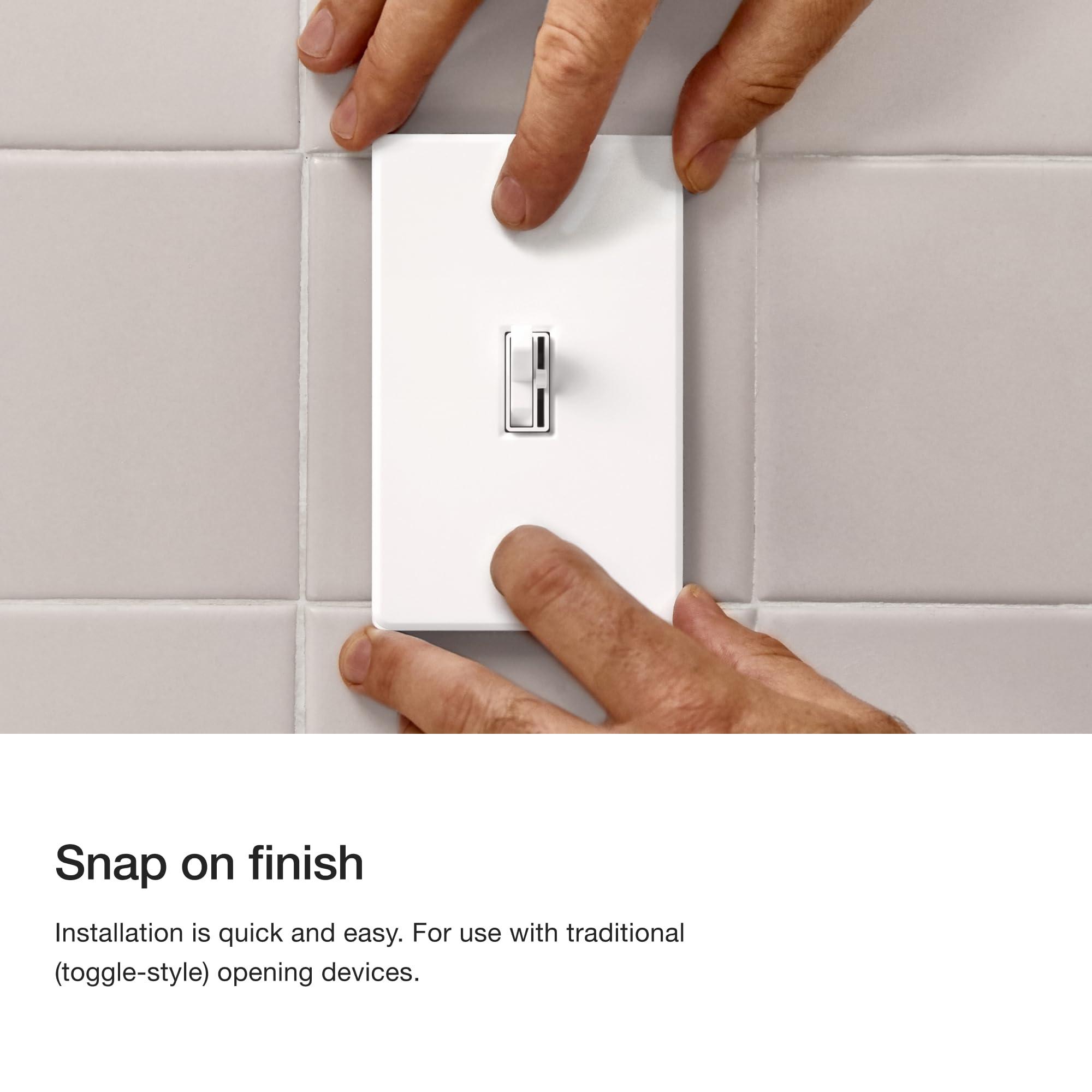 Lutron Toggler 1000-Watt 3-Way Incandescent Dimmer Switch, AY-103P-WH, White - Image 5