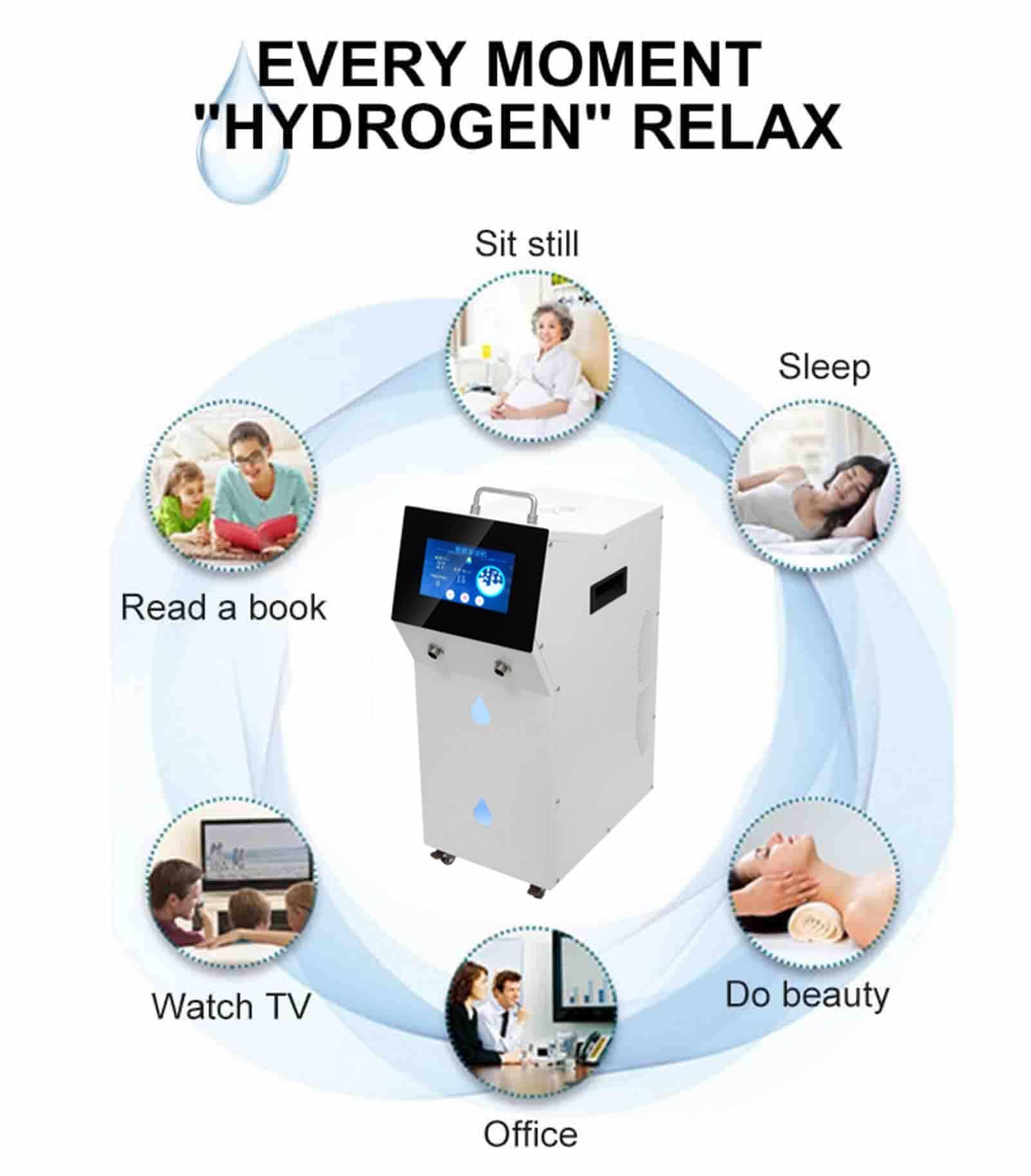 OUOQNUE 5000ML Hydrogen SPA Generator, Household H2 Gas Generator, Molecular Hydrogen Spa Bath, 2000-3000ppb Hydrogen Rich Water Bath Machine, for Skin Health - Image 8