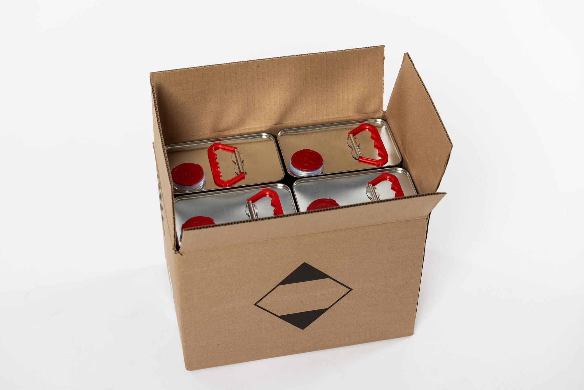4 Pack F-Style 1 Gallon Metal Cans – Made in the USA with US Steel, Empty, UN Certified, US DOT, Heavy Duty, Childproof, Hazardous Materials, Jugs, Fluids, Solvents, Chemicals, Paints, Oil, Recyclable - Image 9