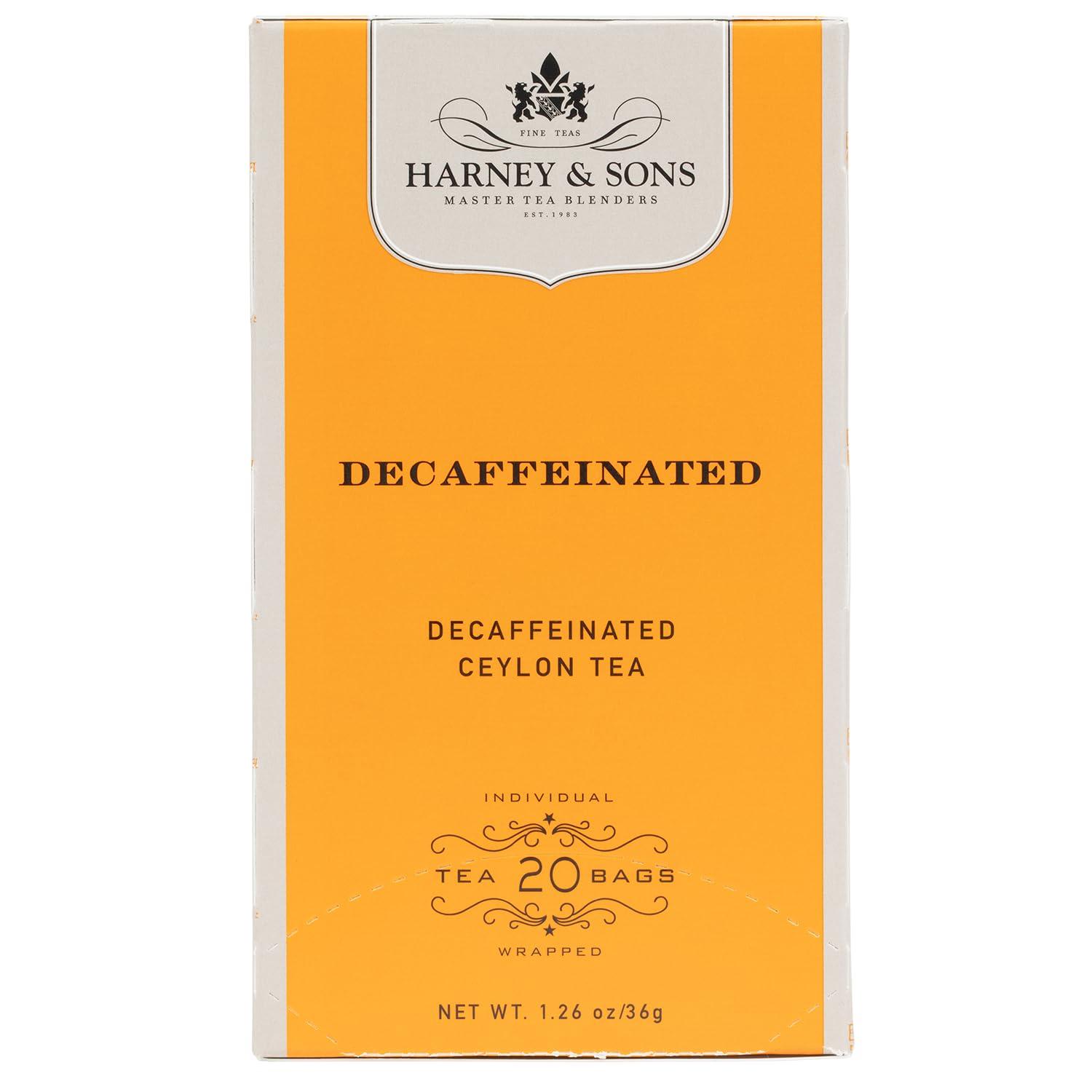 Harney & Sons Black Tea, Decaffeinated Ceylon, 20 Tea Bags, 1.26 oz./36 grams - Image 2