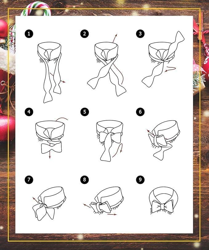 HISDERN Bow Ties for Men Floral Bowties Mens Self Tie Bow Tie Handkerchief Jacquard Woven Bowtie Pocket Square Set - Image 6