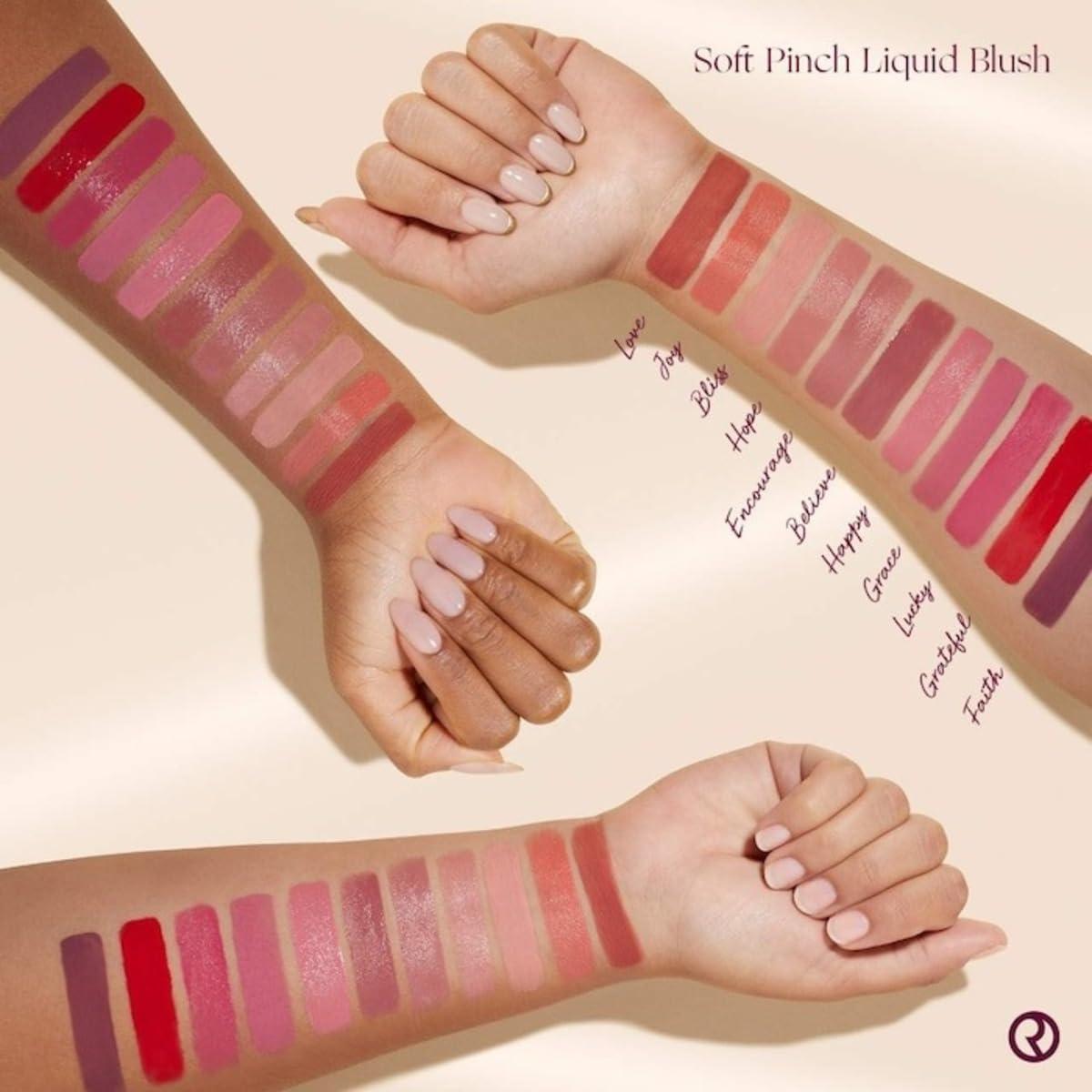 Rare Beauty by Selena Gomez Soft Pinch Liquid Blush Mini Size - Happy - Dewy Cool Pink - Image 9