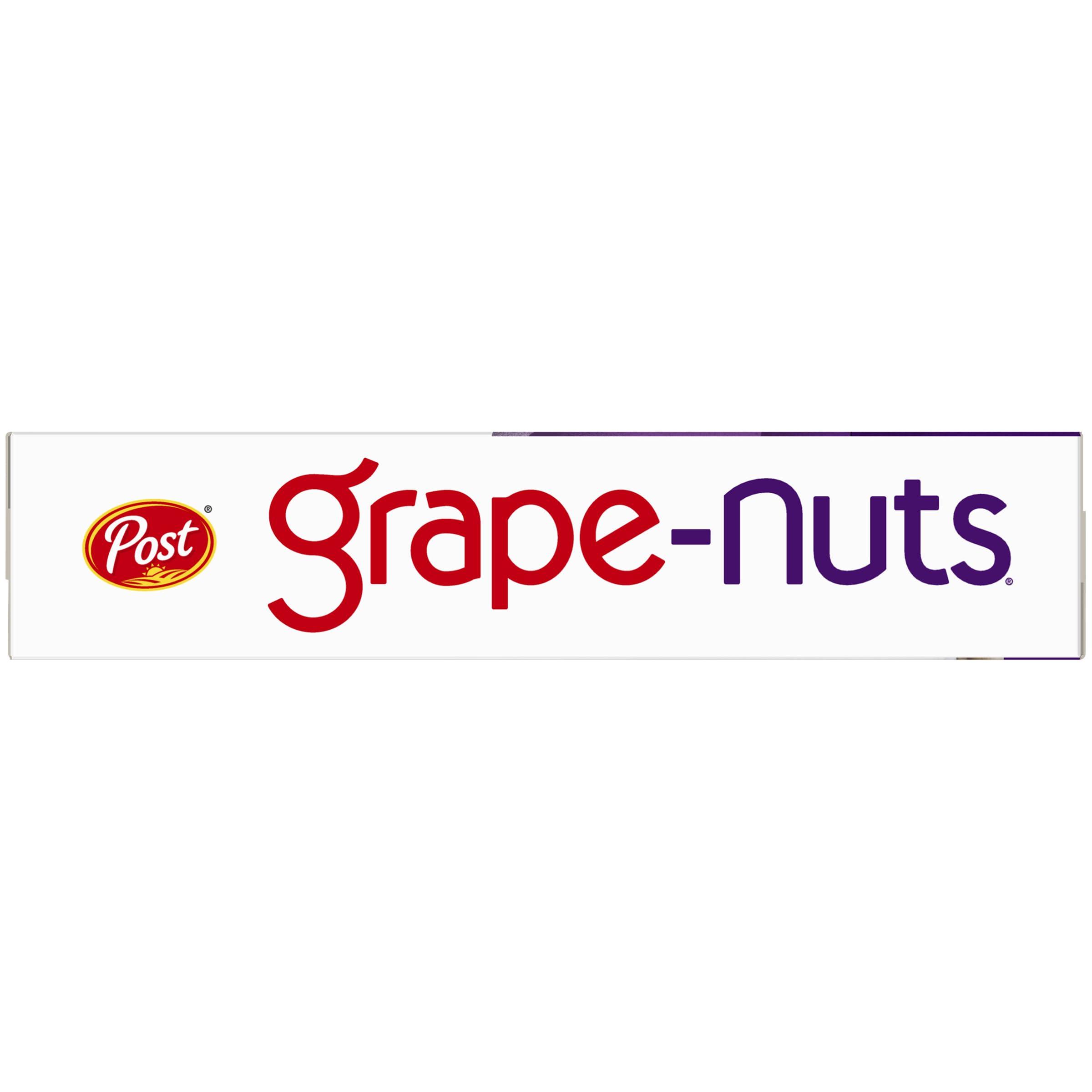 Post Grape Nuts Original Breakfast Cereal, Crunchy Whole Grain Wheat and Barley Cereal, Non-GMO Project Verified, 20.5 OZ Box - Image 9