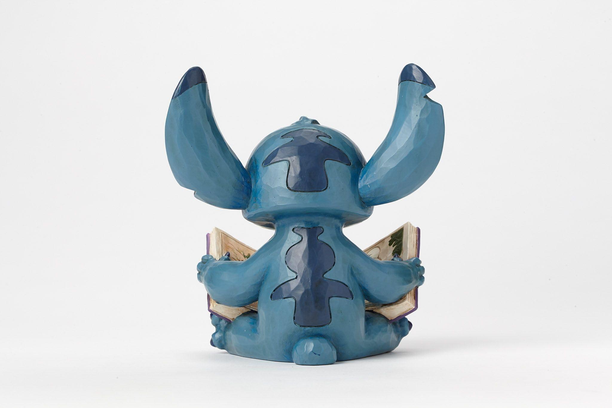 Enesco Disney Traditions By Jim Shore Stitch With Book Stone Resin Figurine, 5.75", Blue - Image 4
