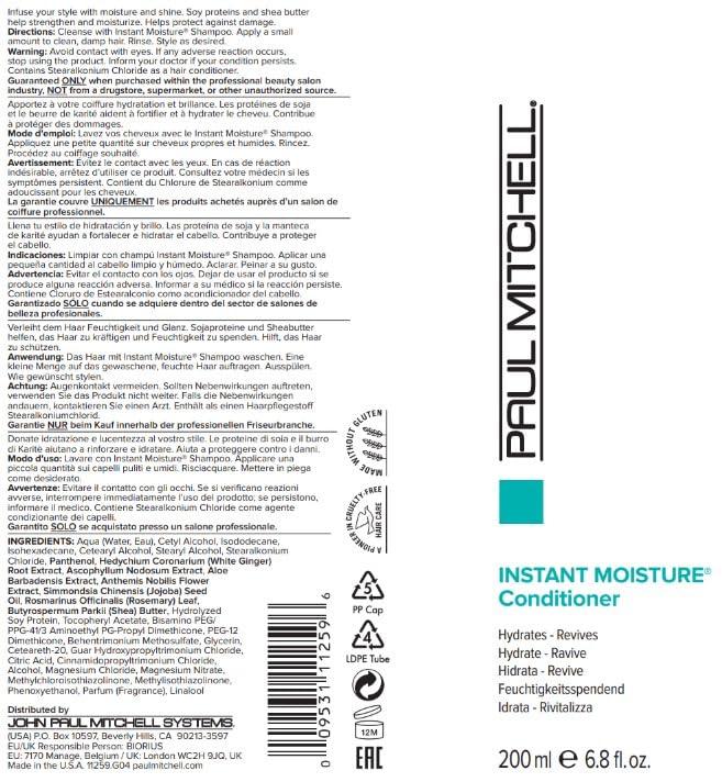 Paul Mitchell Instant Moisture Conditioner, Hydrates Dry Hair - Image 7