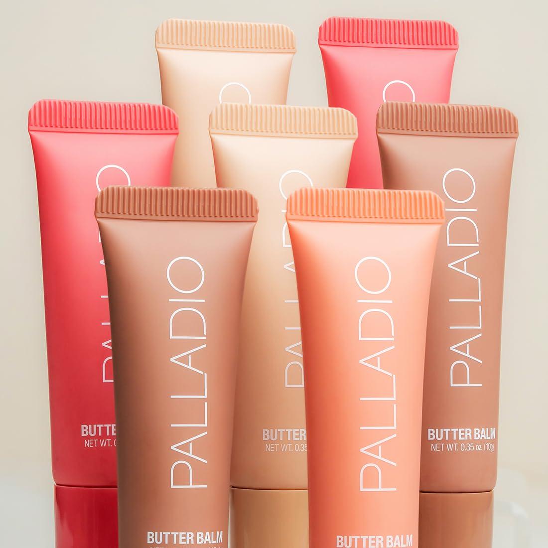 Palladio Butter Balm - Hydrating Lip Balm with Sheer Tint, Aloe, Peptides, Shea Butter, and Vegan Formulation for Instant Moisture, Shine, and Soothing Lip Care, Caramel Glazed - Image 6