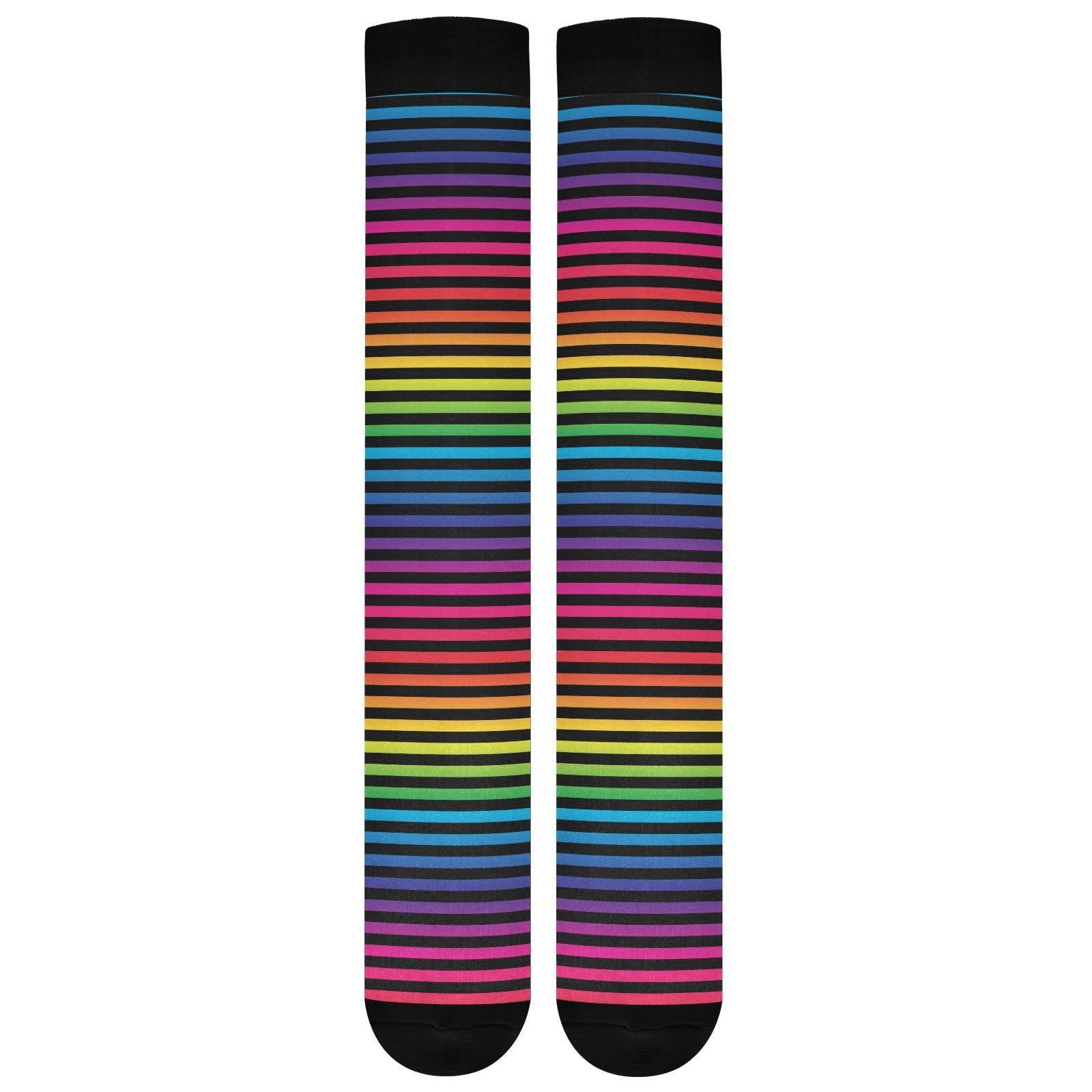 Wusikd Green Grapes Compression Socks for Women and Men Circulation Long Socks for Athletic Running 1 - Image 8