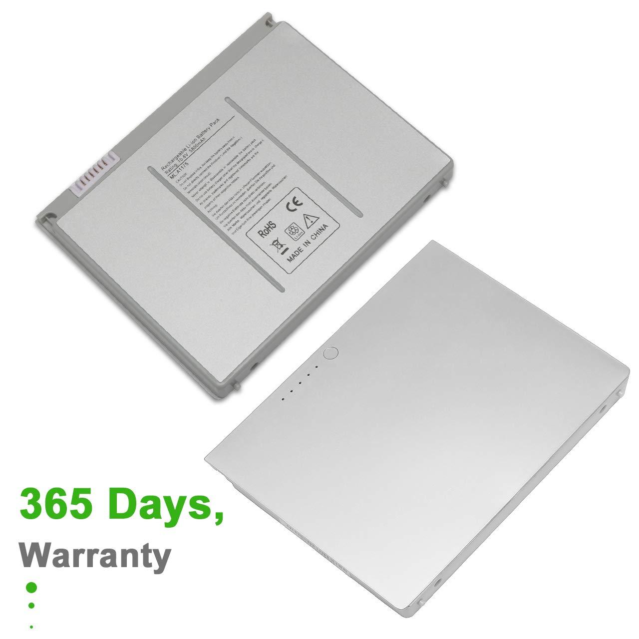 Zosam New Upgrade A1175 Laptop Battery Compatible for MacBook Pro 15 inch A1175/A1260/A1150 A1211/A1226(2006 2007 2008 Version) Compatible for MacBook Pro Battery MA348/A MA348G/ -10.8V 5800mah - Image 6