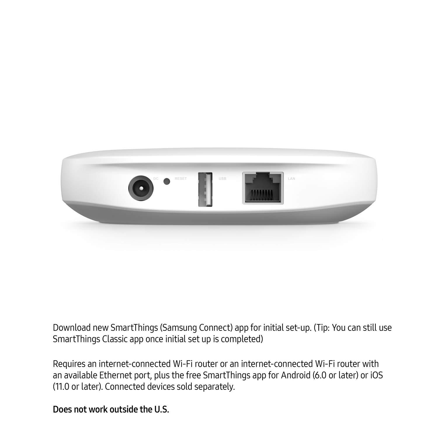 SmartThings Hub 3rd Generation [GP-U999SJVLGDA] Smart Home Automation Hub Home Monitoring Smart Devices - Alexa Google Home Compatible - Zigbee, Z-Wave, Cloud to Cloud Protocols – White - Image 2