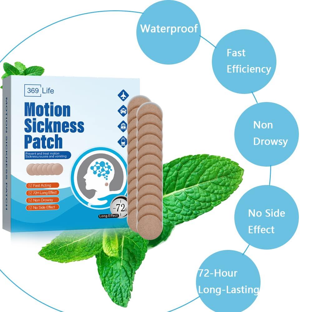 369 Life Motion Sickness Patches, Sea Sickness Patch for Cruise - Adults and Kids ((10 Count - Pack of 1)) - Image 2