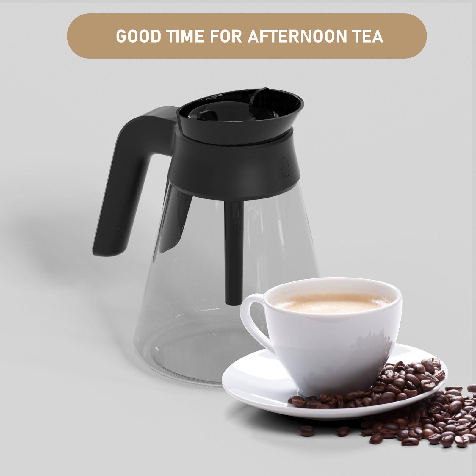 6-Cups Coffee Bar Coffee Maker Carafe Replacement Pot Compatible with Ninja CF080, CF080C, CF080CCO, CF080A, CF080Z, CF080Q, CF080W, CF081, CF081C, CF082 Coffee Maker - Image 5